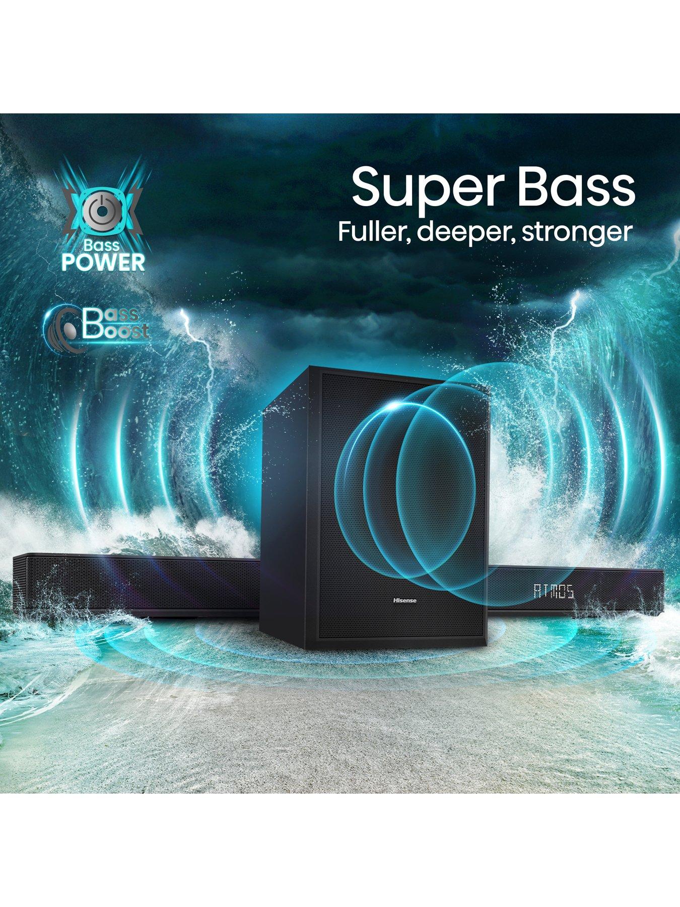 Image 5 of 7 of Hisense AX5125H 5.1.2 Channel 500W Dobly Atmos Soundbar with Wireless Subwoofer and Turly Rear Speakers