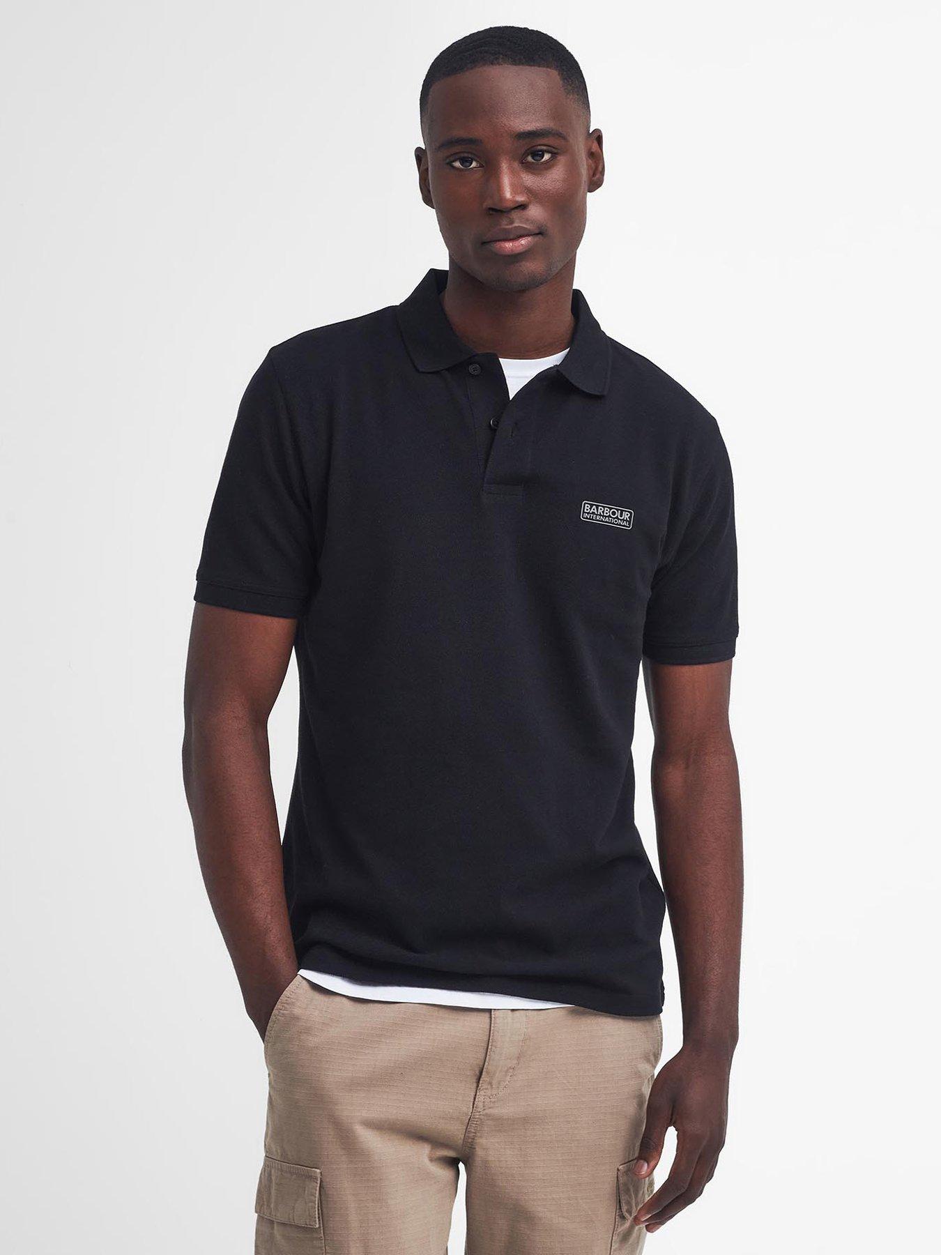 Image 1 of 6 of Barbour International International Essential Short Sleeve - Black