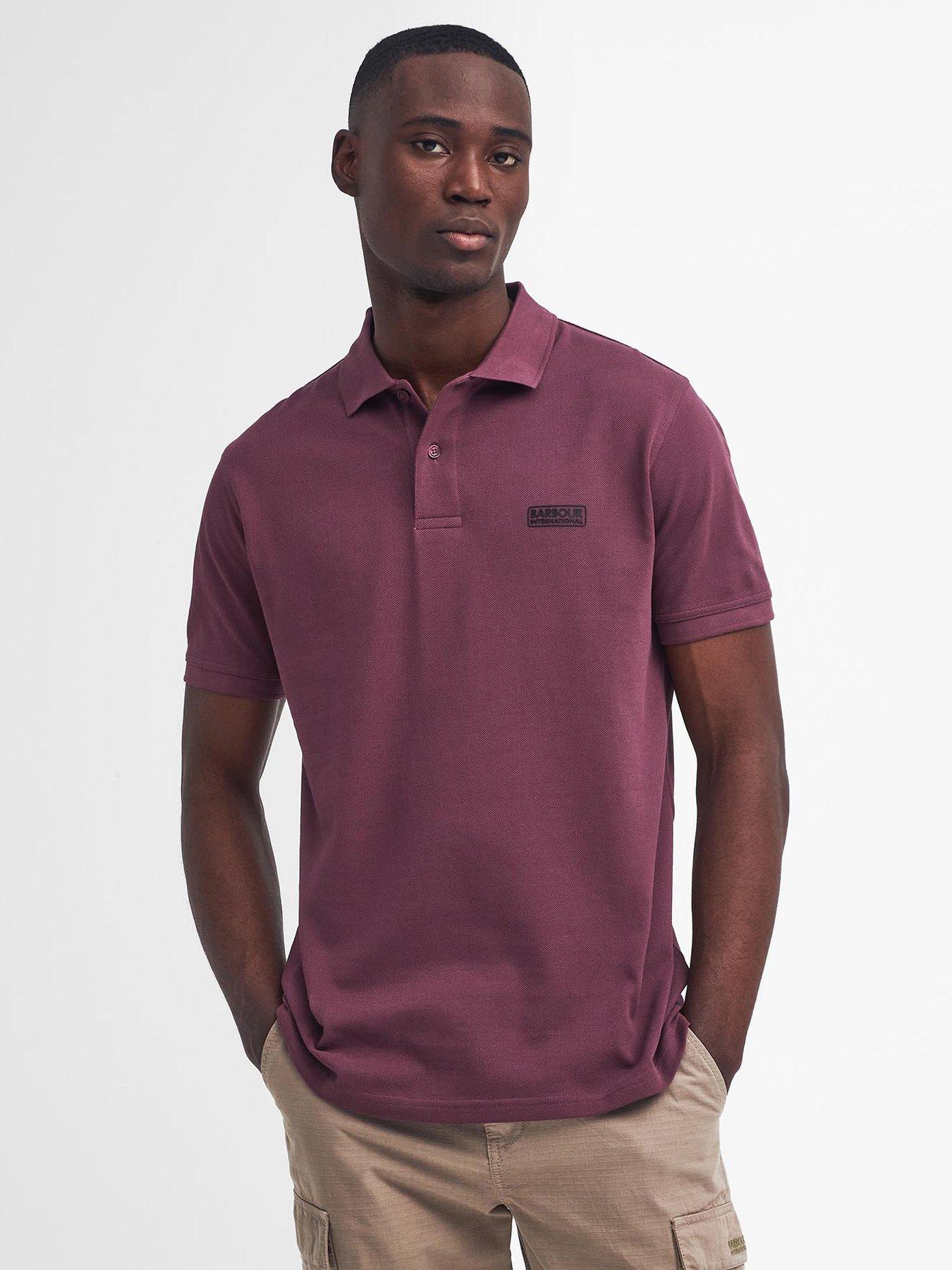 Barbour polo mens purple online