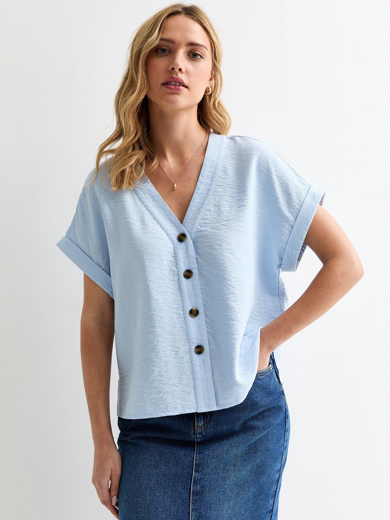 new-look-pale-blue-button-front-blouse