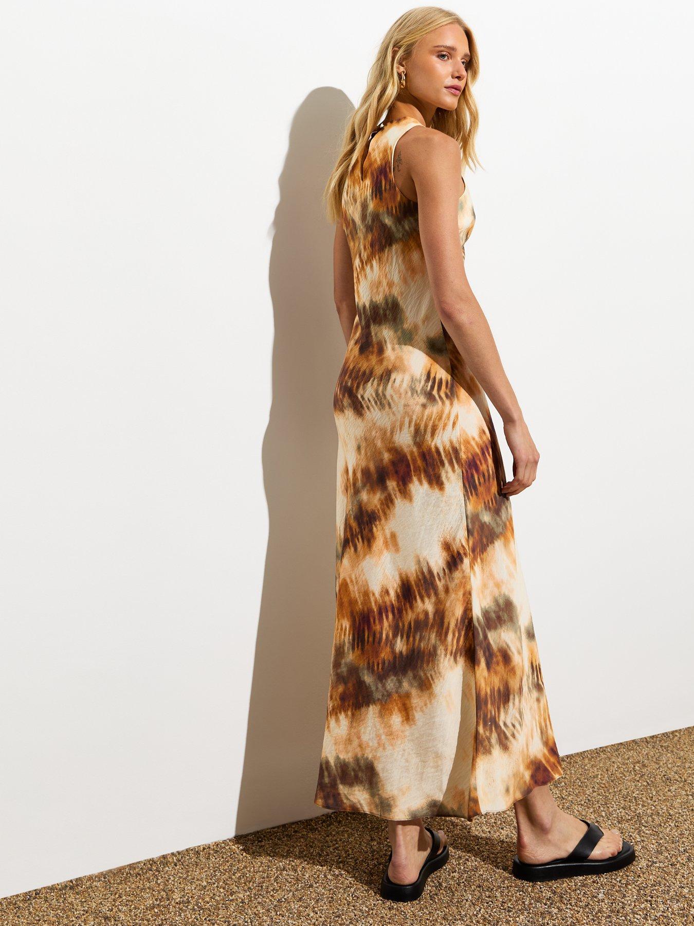 new-look-brown-abstract-print-midi-dressstillFront