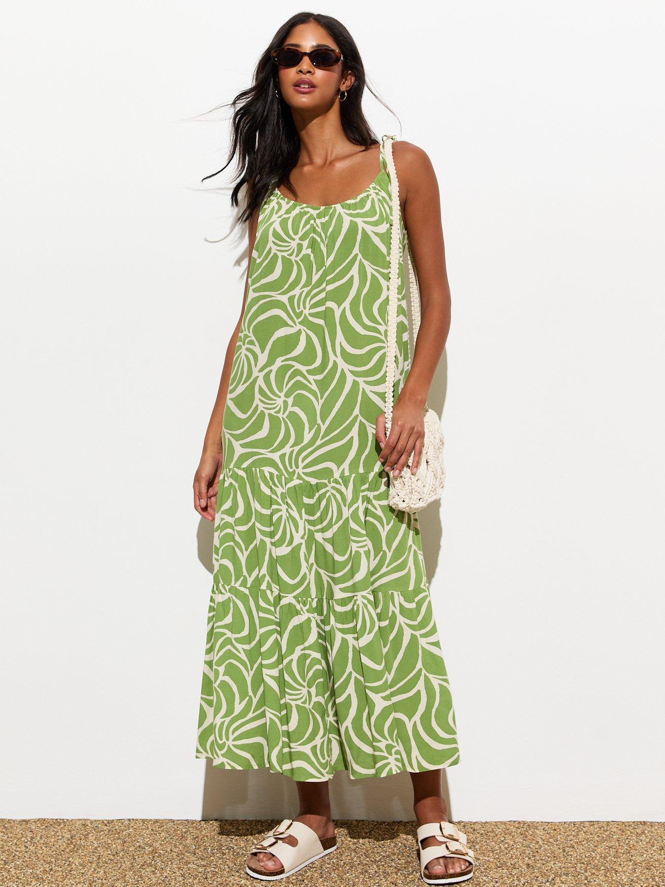 new-look-green-abstract-print-strappy-midi-dressback