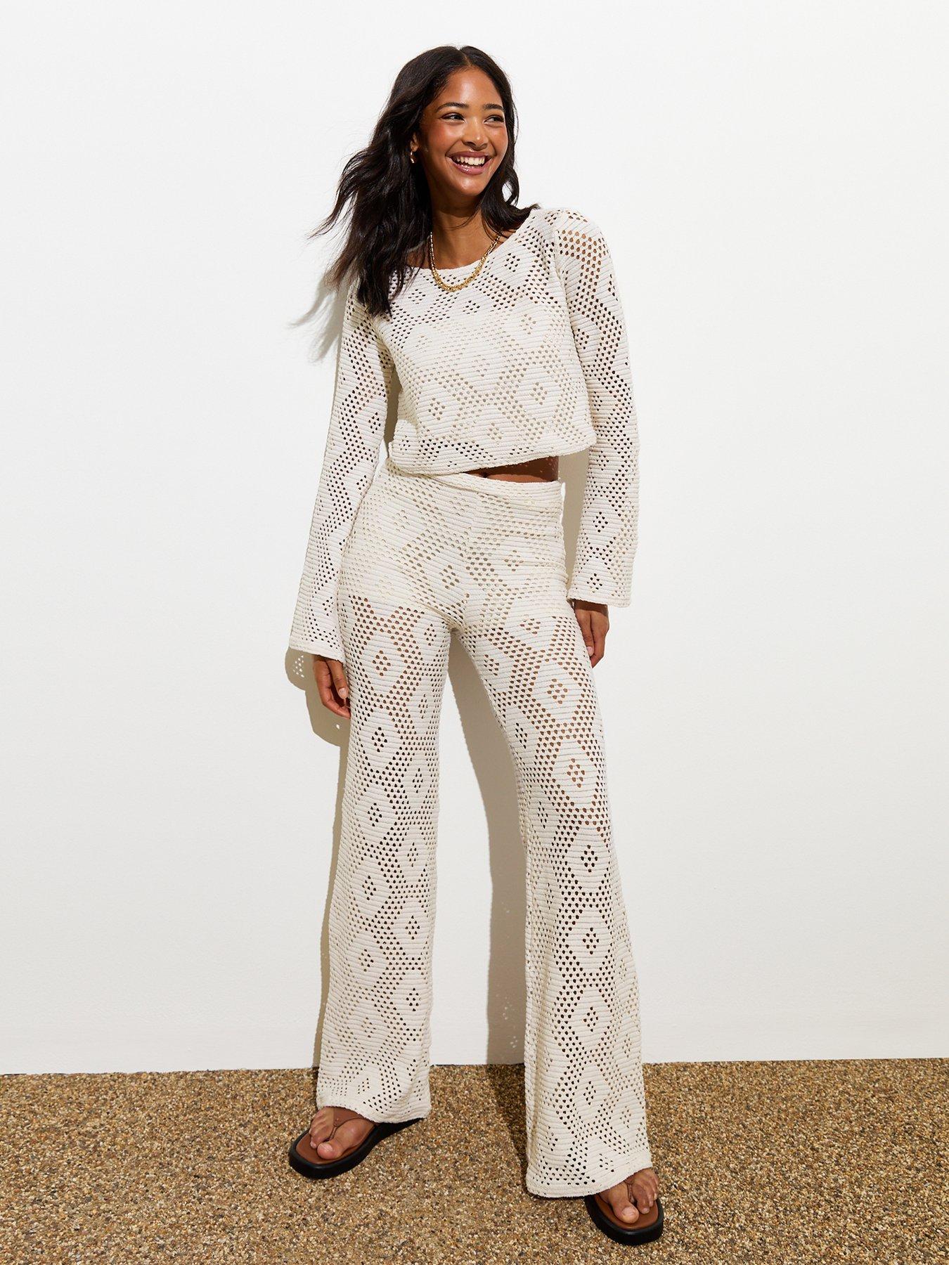 new-look-cream-crochet-high-waist-wide-leg-trousersback