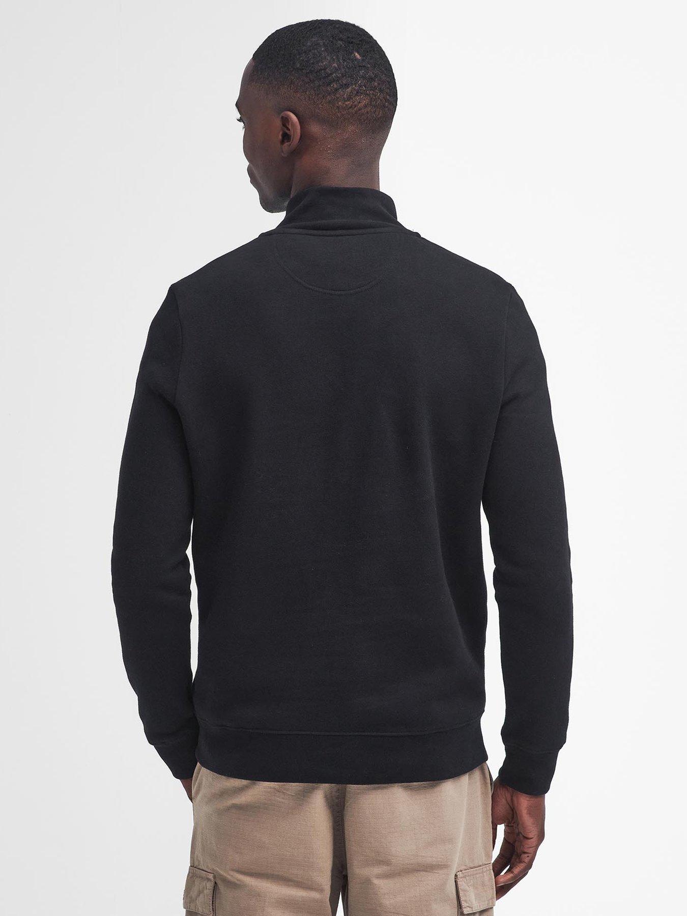 barbour-international-essential-half-zip-sweat-top-blackstillFront