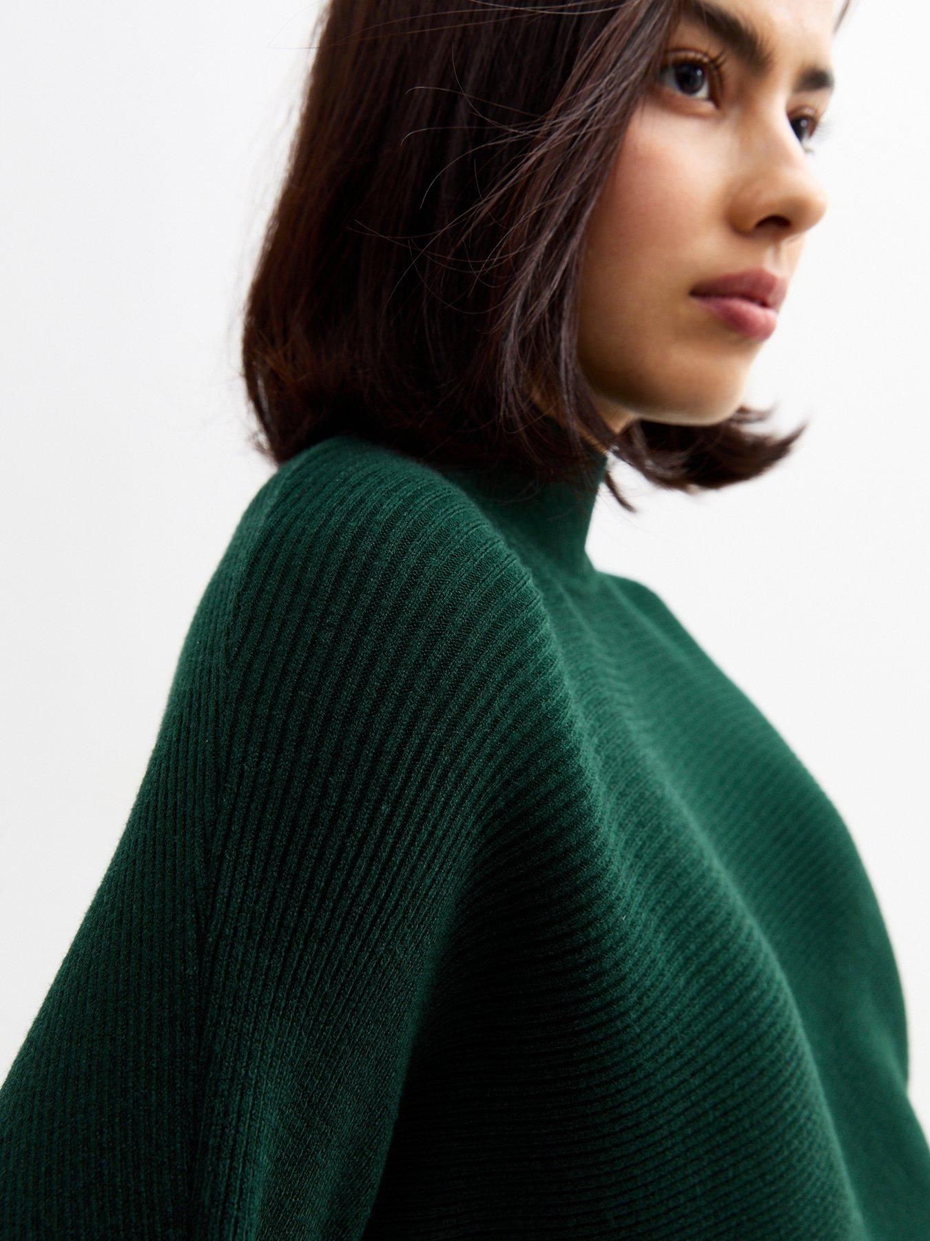 new-look-green-rib-knit-crop-jumperoutfit