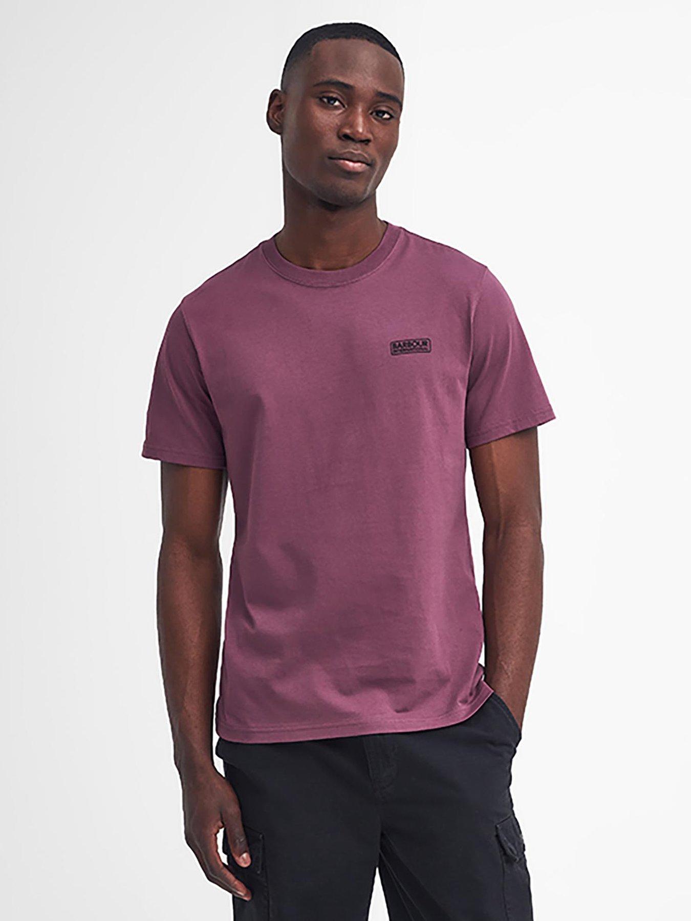 Barbour International Barbour International Slim Fit Small Logo Short Sleeve T Shirt Purple Very Ireland