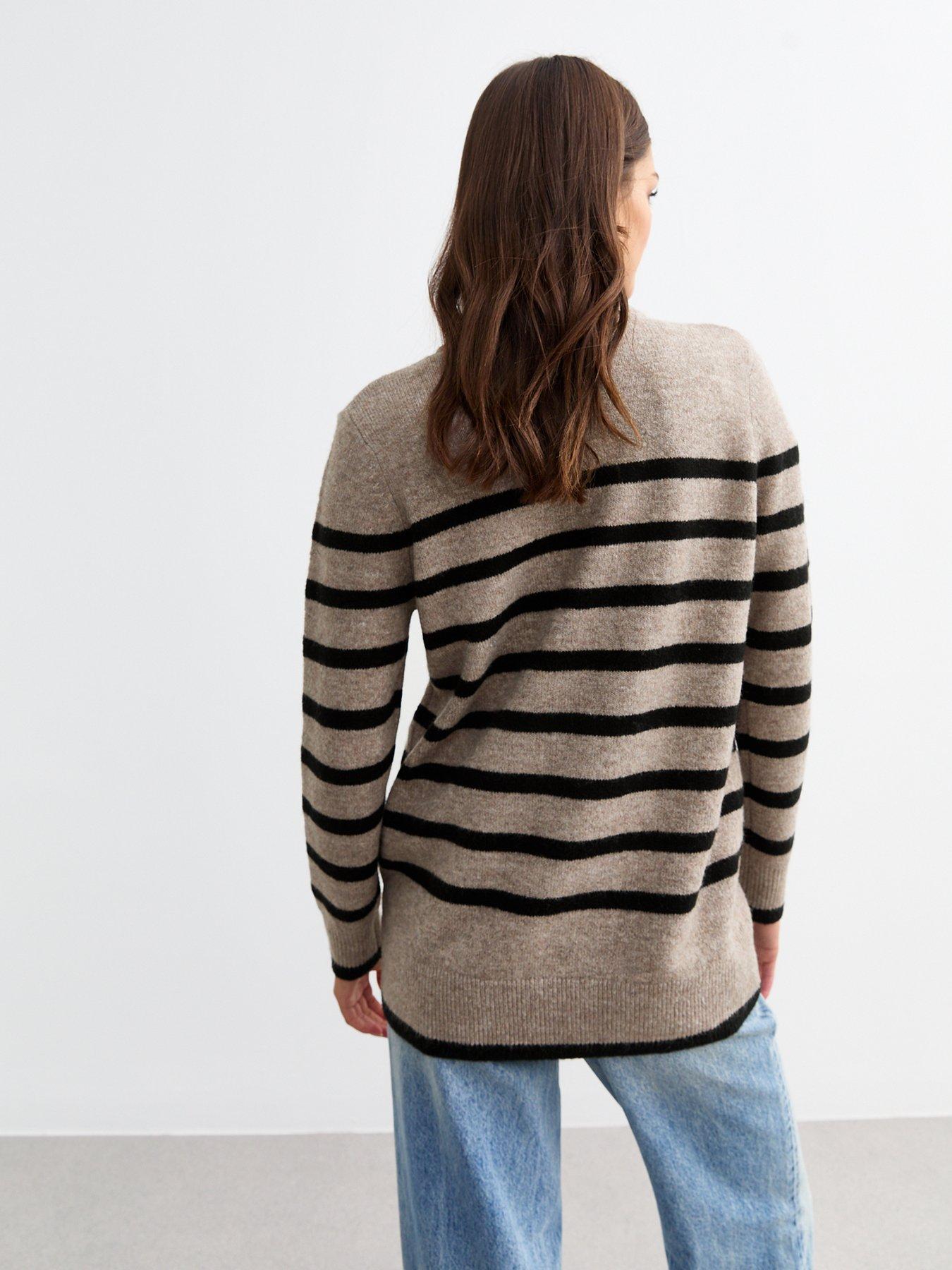 new-look-stripe-crew-neck-jumper-brownstillFront