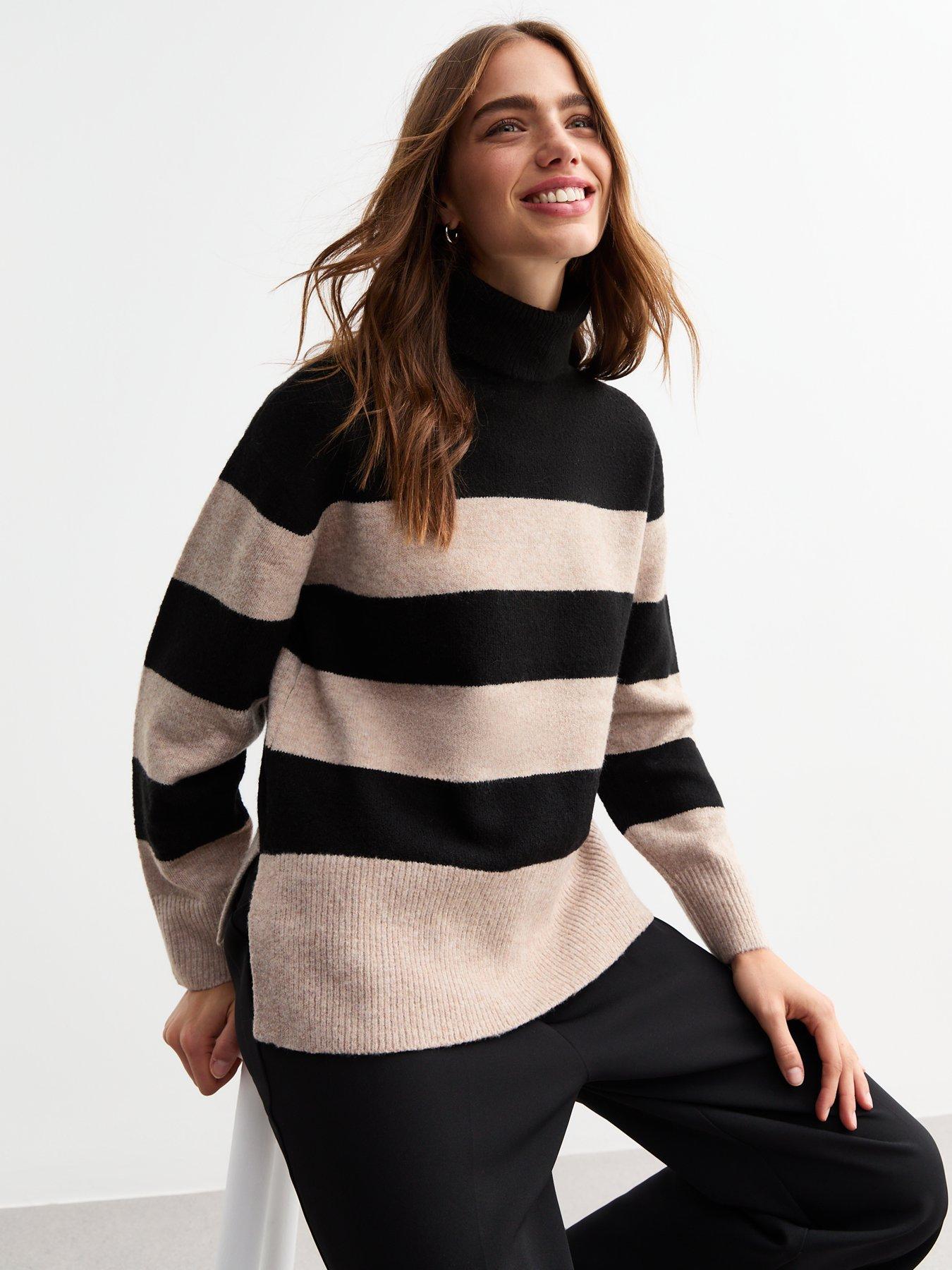 new-look-stripe-roll-neck-knit-jumper-multi