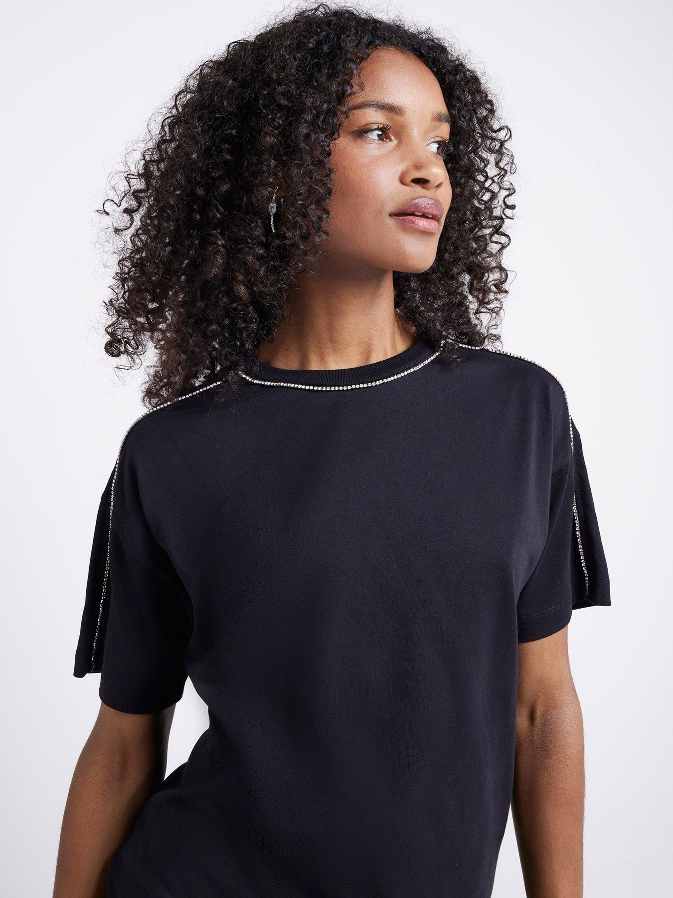 river-island-diamante-neck-t-shirt-dress-blackoutfit