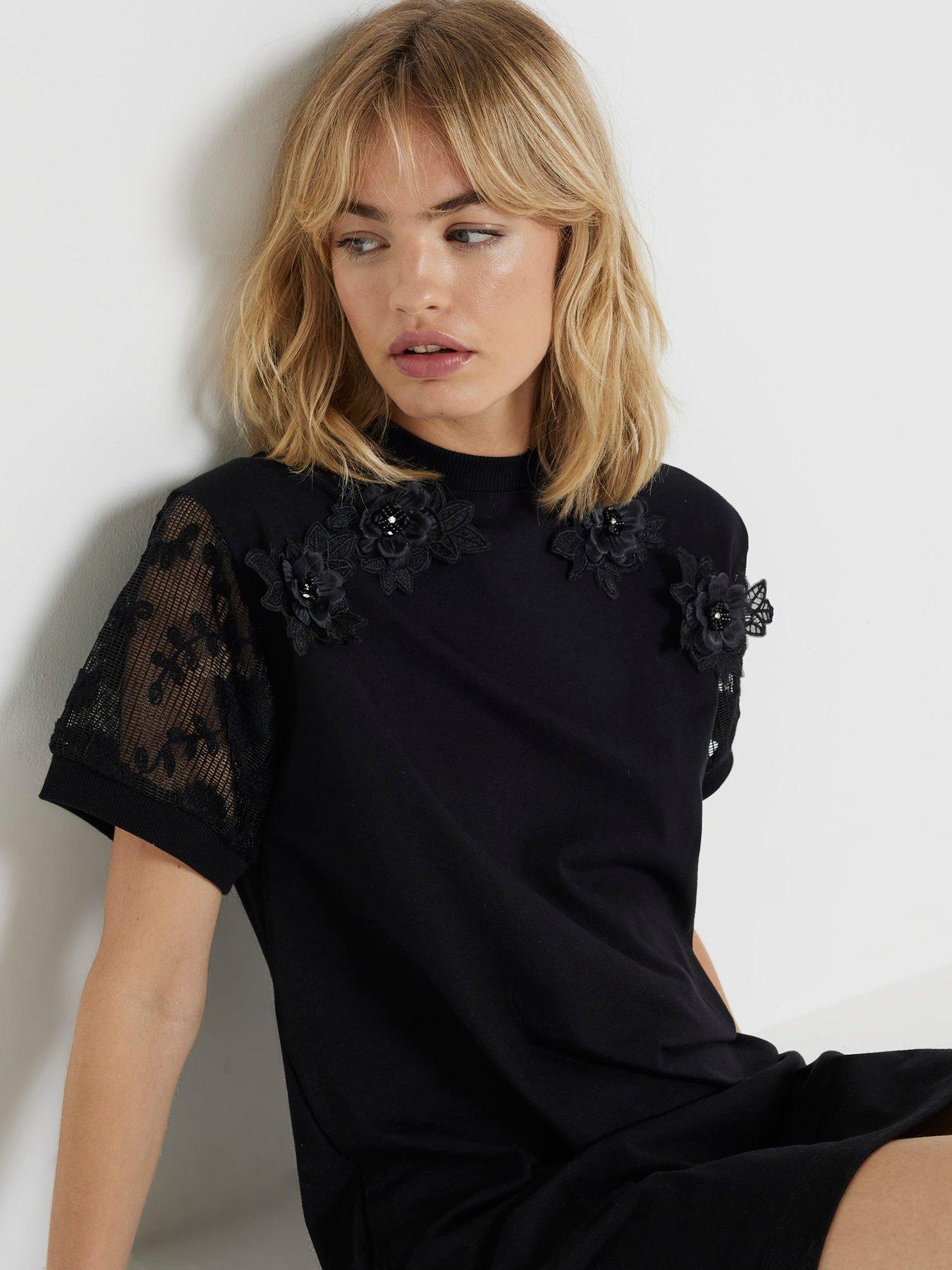 river-island-flower-lace-hybrid-dress-blackback