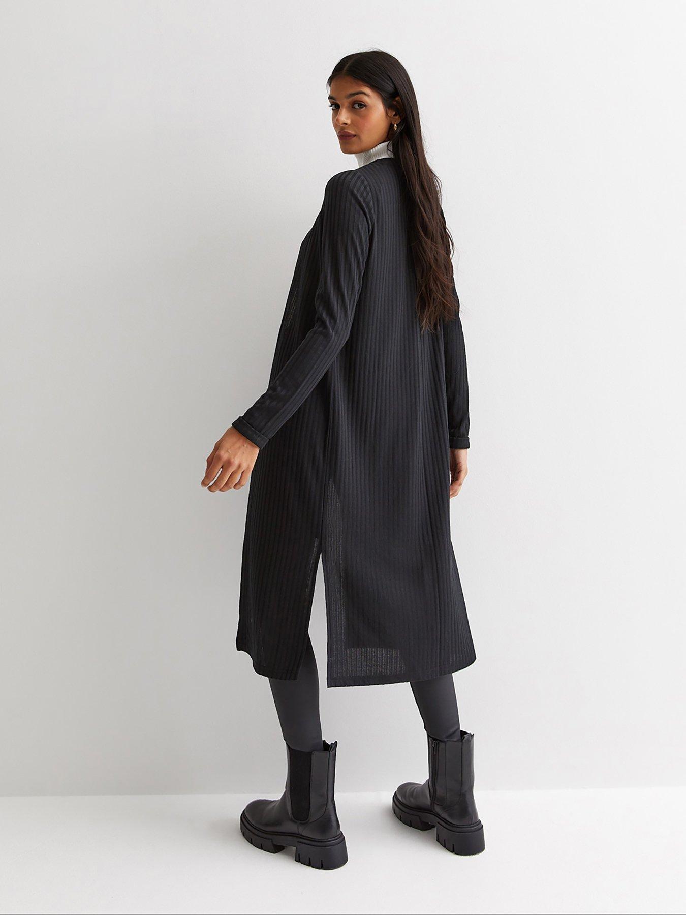 new-look-ribbed-fine-knit-long-cardigan-blackstillFront