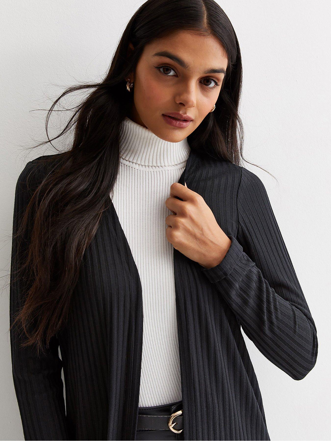 new-look-ribbed-fine-knit-long-cardigan-blackoutfit