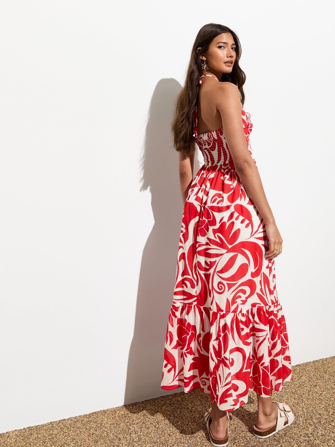 new-look-red-abstract-floral-shirred-halter-neck-midi-dressstillFront