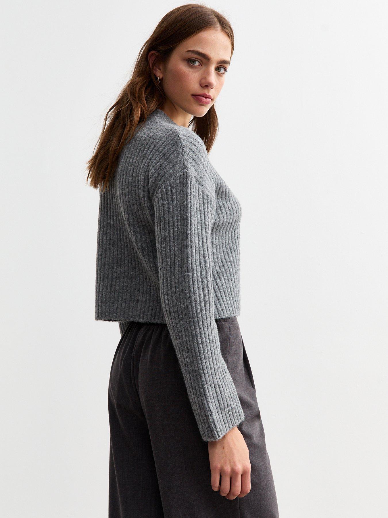 new-look-ribbed-knit-crew-neck-jumper-greystillFront