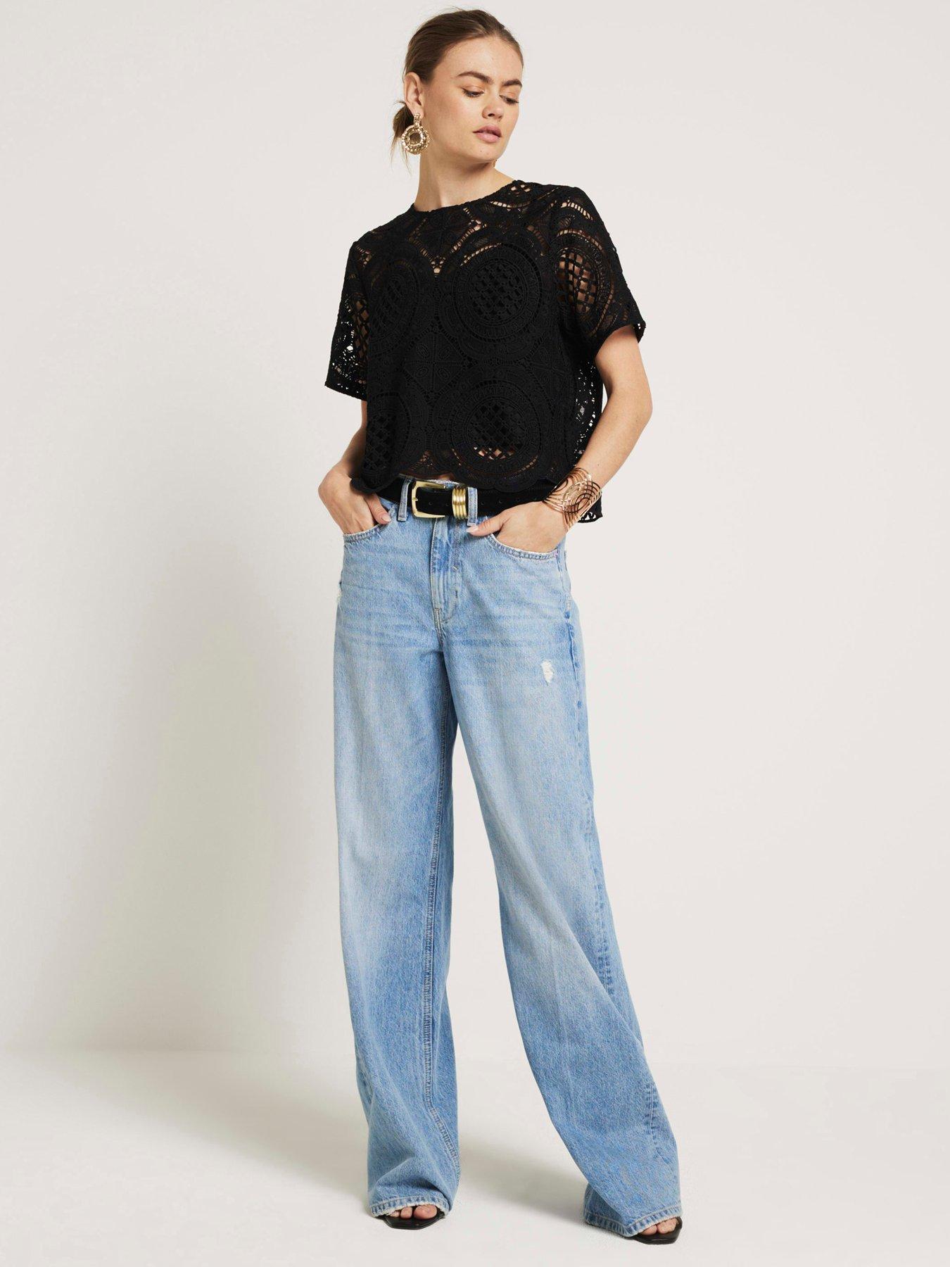 river-island-lace-detail-t-shirt-blackfront