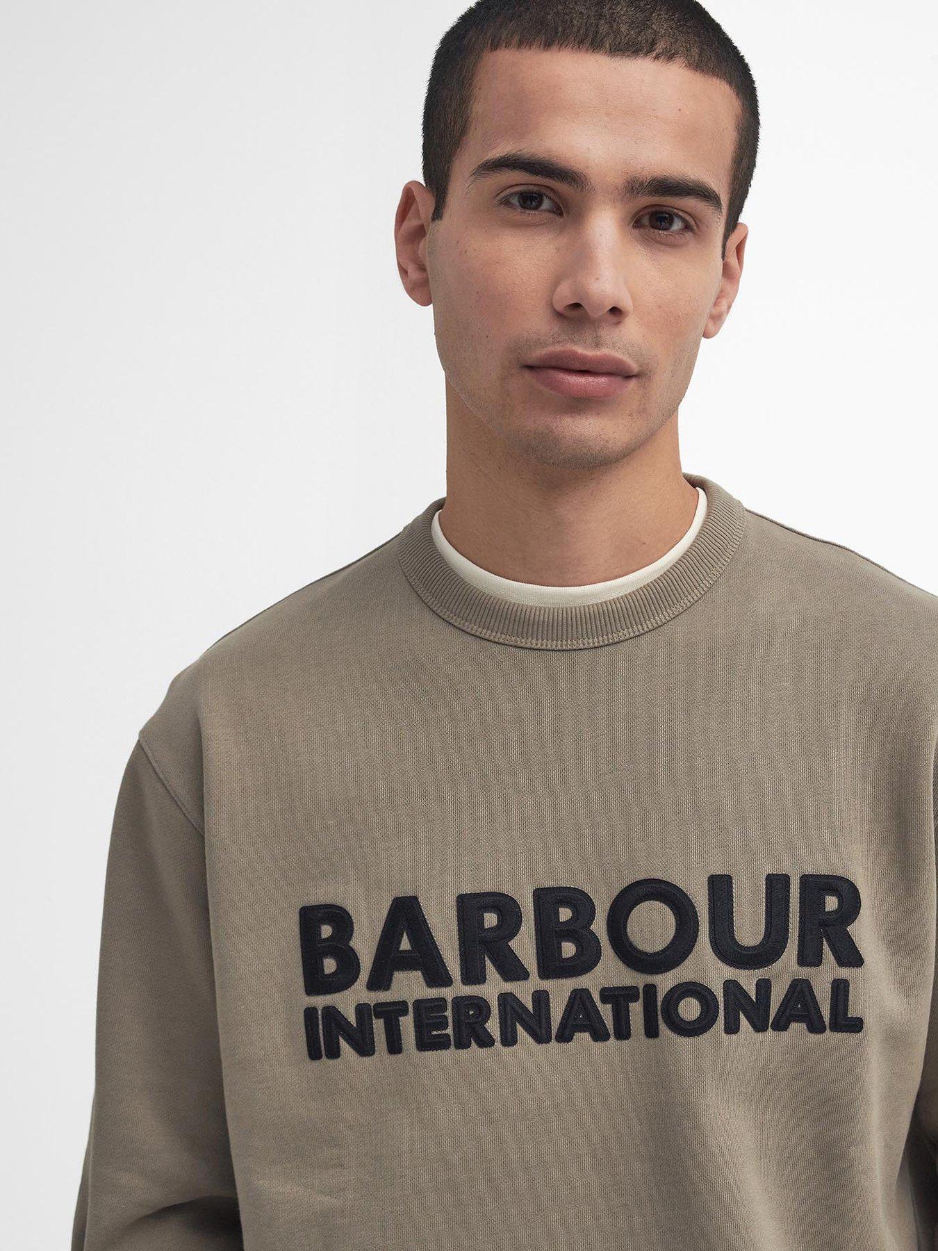 barbour-international-otis-logo-crew-sweat-top-beigeoutfit