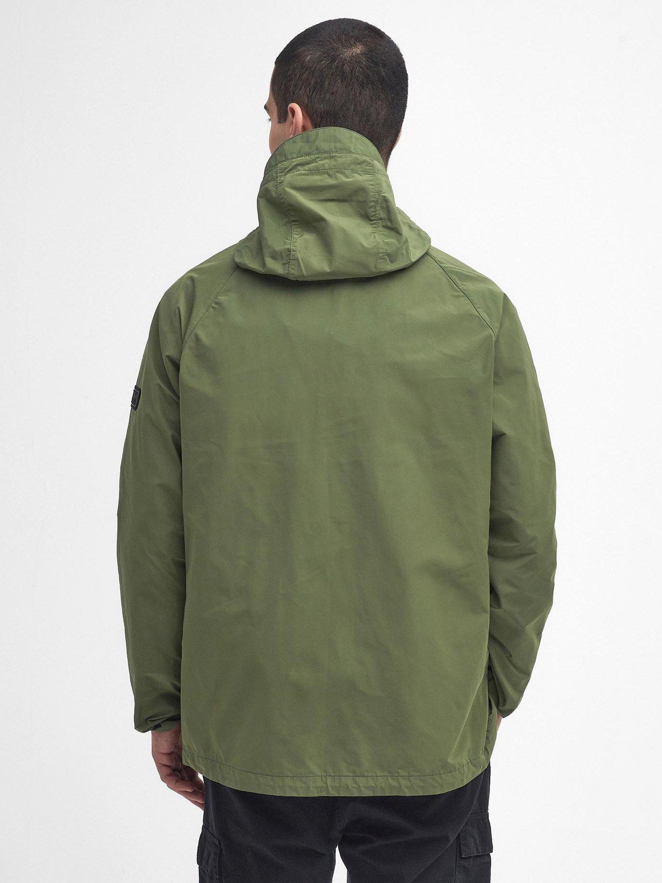 barbour-international-peckett-hooded-showerproof-jacket-greenstillFront