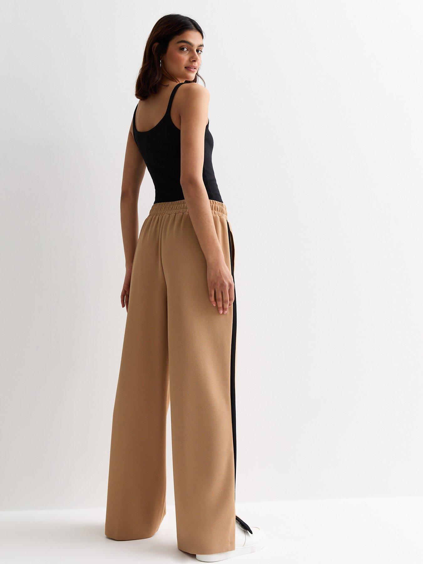 new-look-camel-tailored-elasticated-wide-leg-trousersstillFront