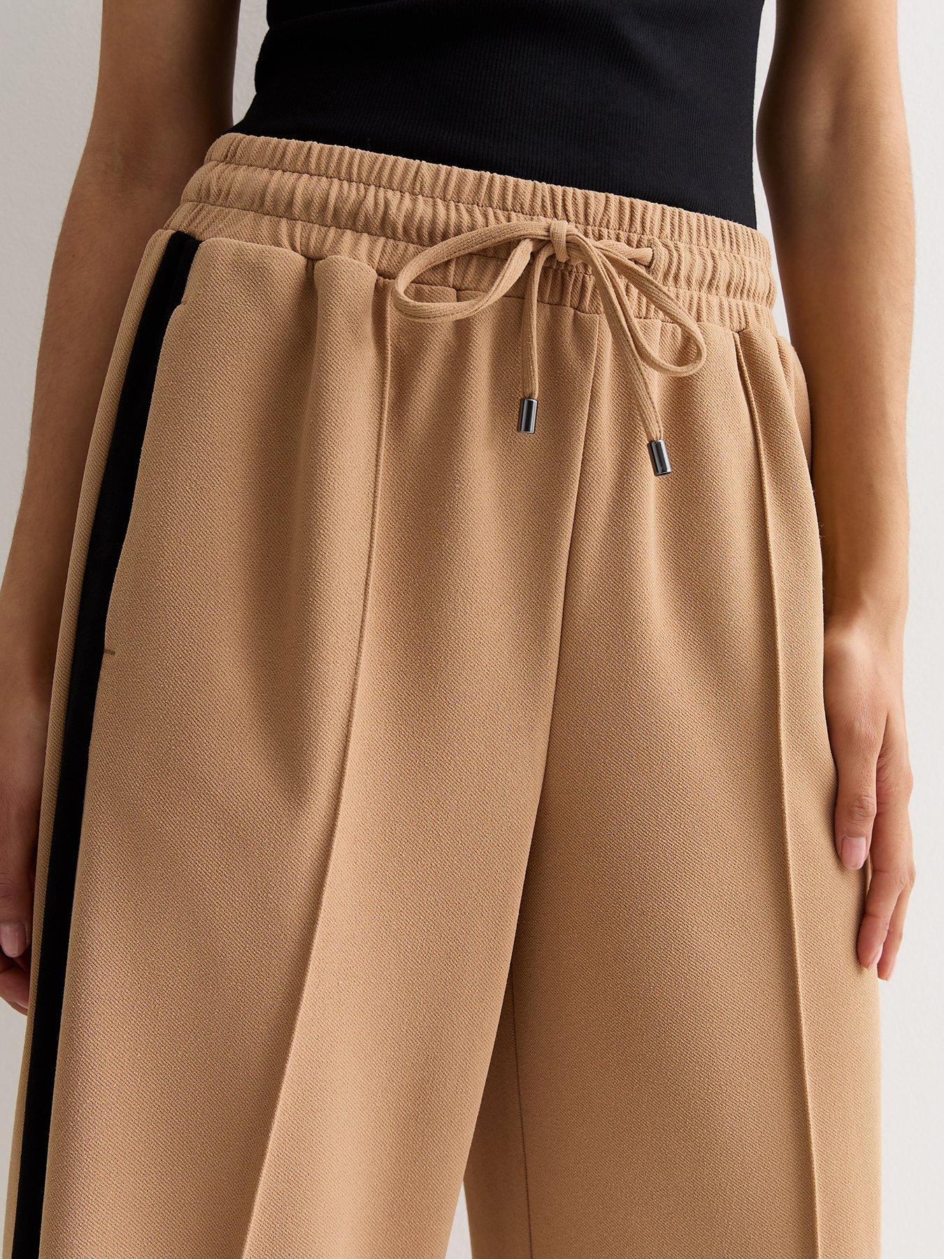 new-look-camel-tailored-elasticated-wide-leg-trousersoutfit