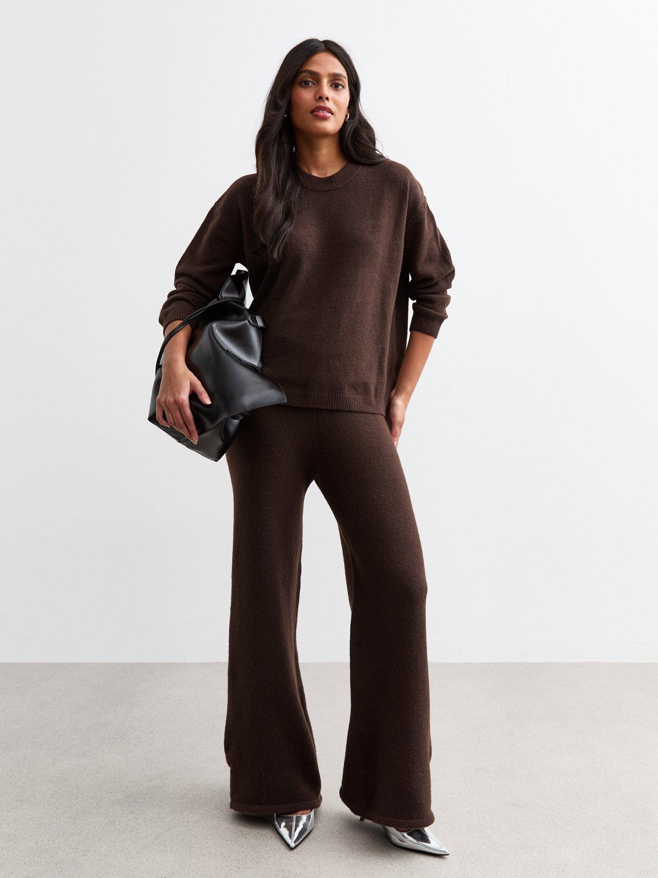 new-look-brown-oversized-knitted-jumperdetail