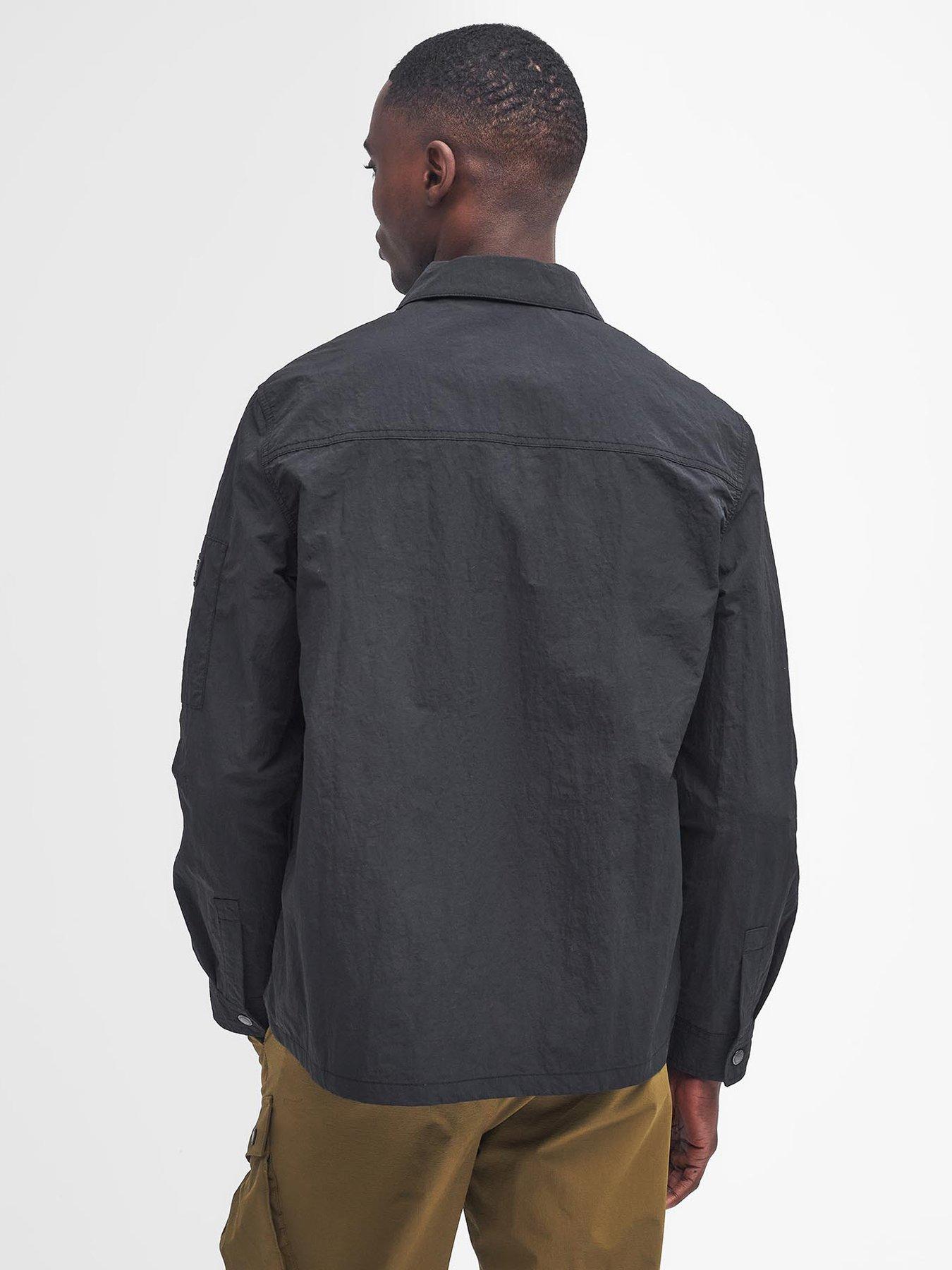 barbour-international-scots-nylon-overshirt-blackstillFront