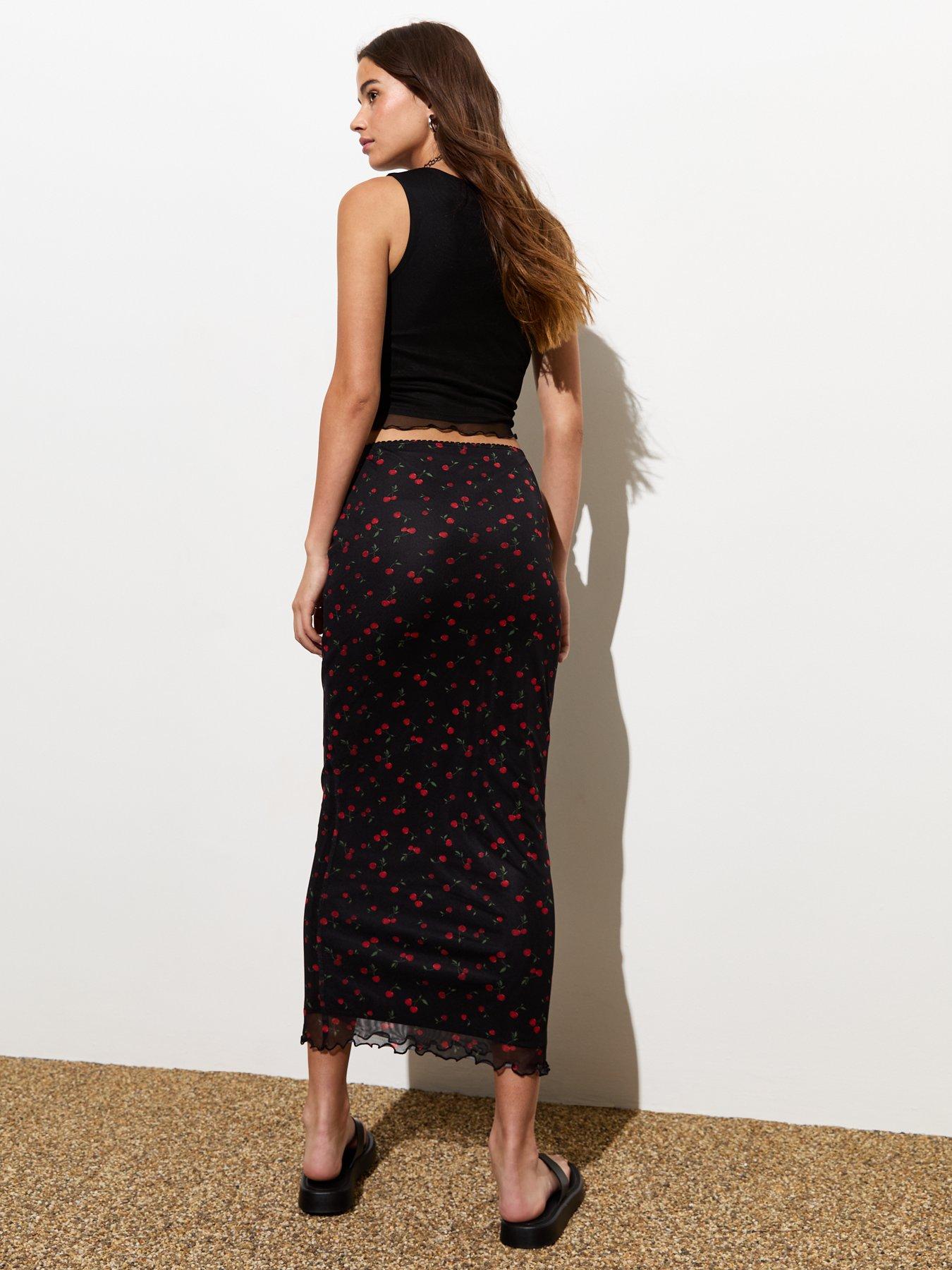 new-look-black-mesh-cherry-print-midi-skirtstillFront