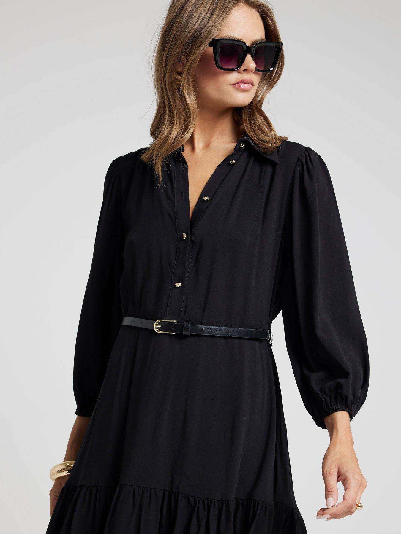 river-island-belted-shirt-dress-blackoutfit