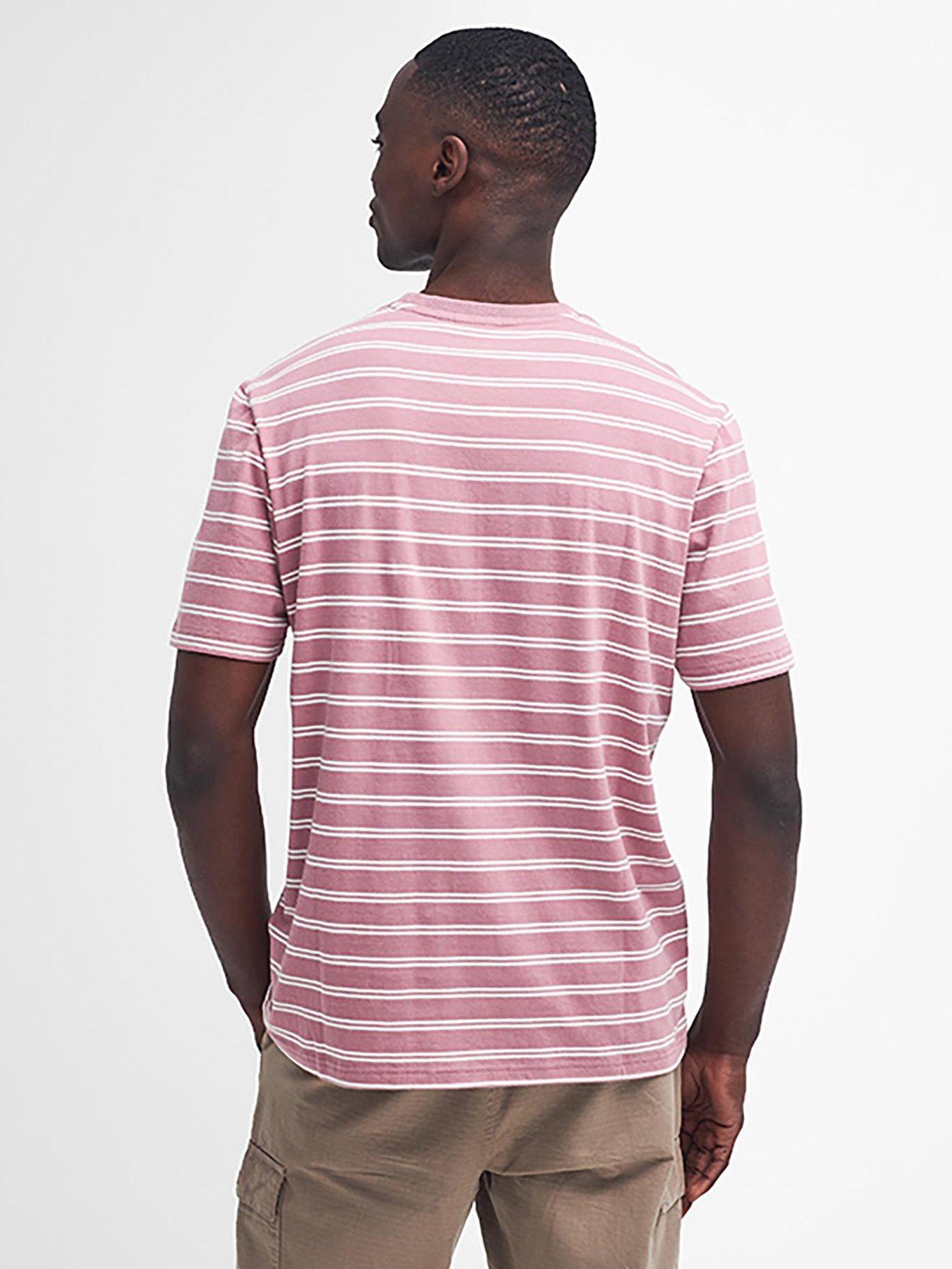 barbour-international-bernie-stripe-short-sleeve-t-shirt-pinkstillFront