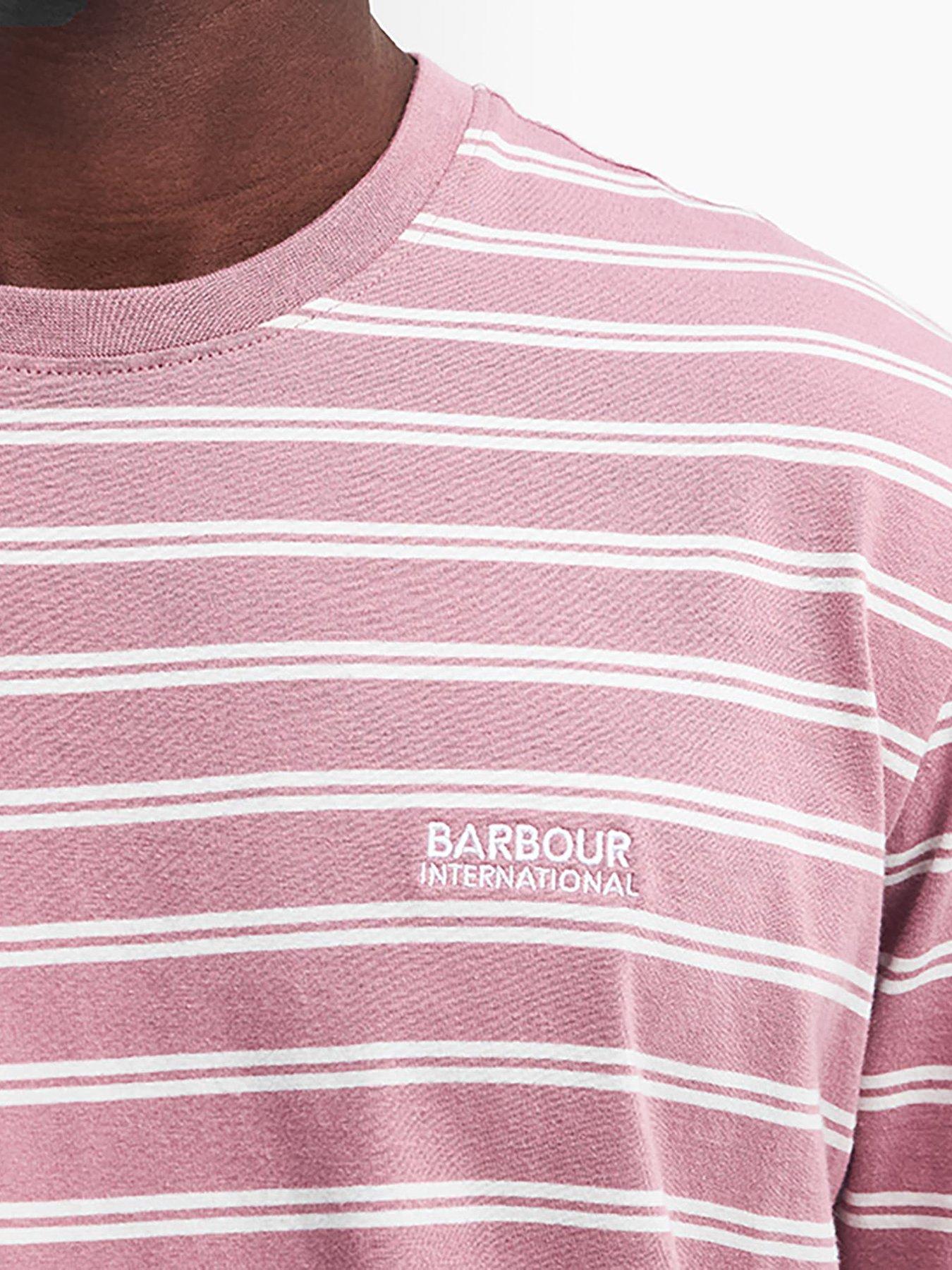 barbour-international-bernie-stripe-short-sleeve-t-shirt-pinkdetail