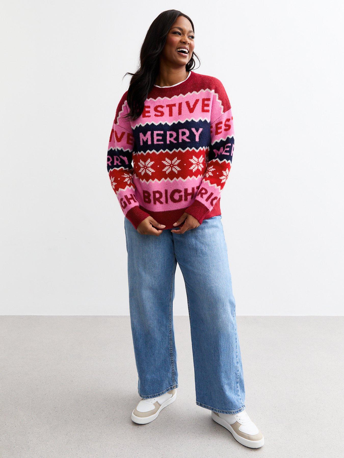 new-look-curves-pink-merry-christmas-jumper-multiback