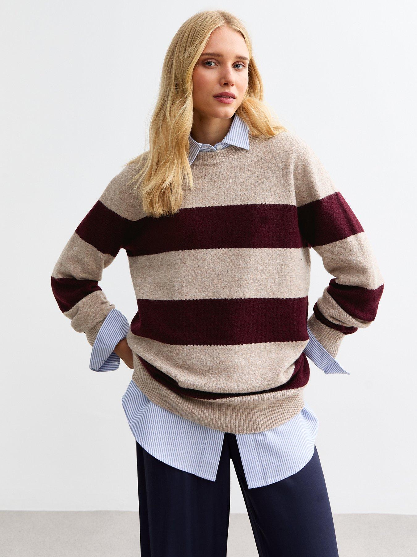 new-look-red-wide-stripe-crew-neck-jumper