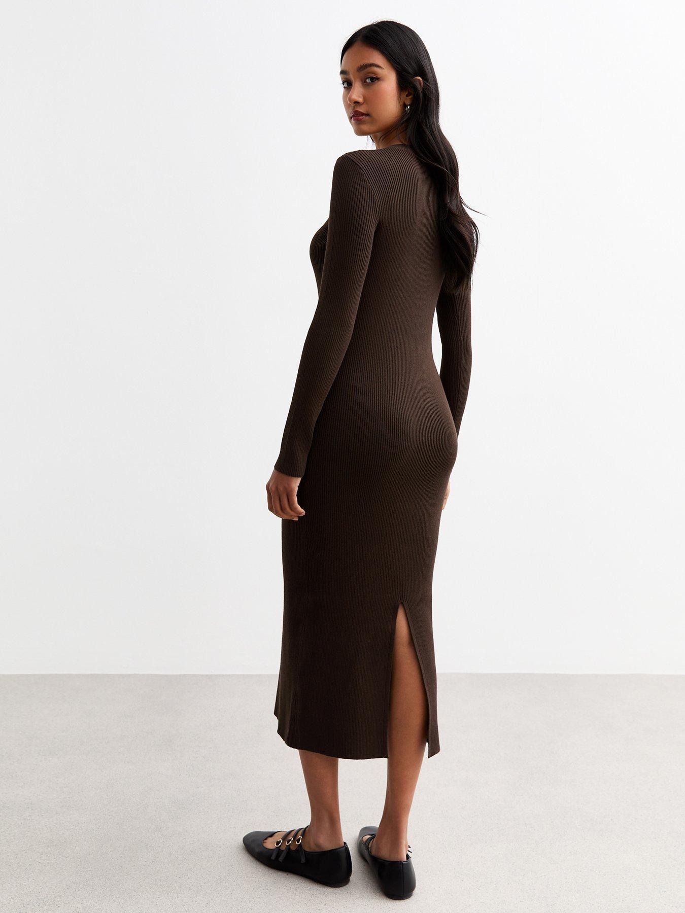 new-look-rib-knit-midi-dress-dark-brownstillFront