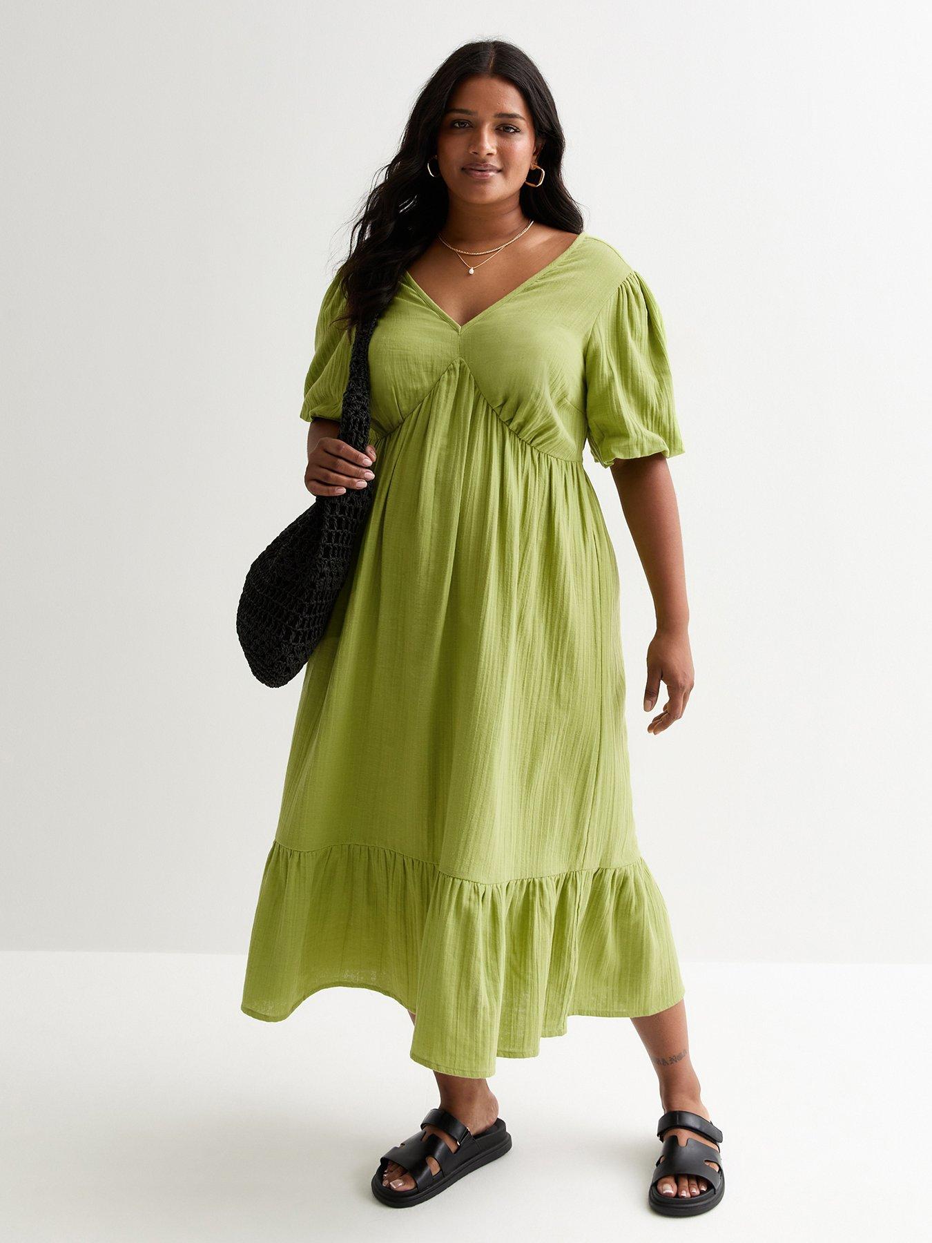 new-look-curve-crinkle-cotton-midi-smock-dress-bright-greenback