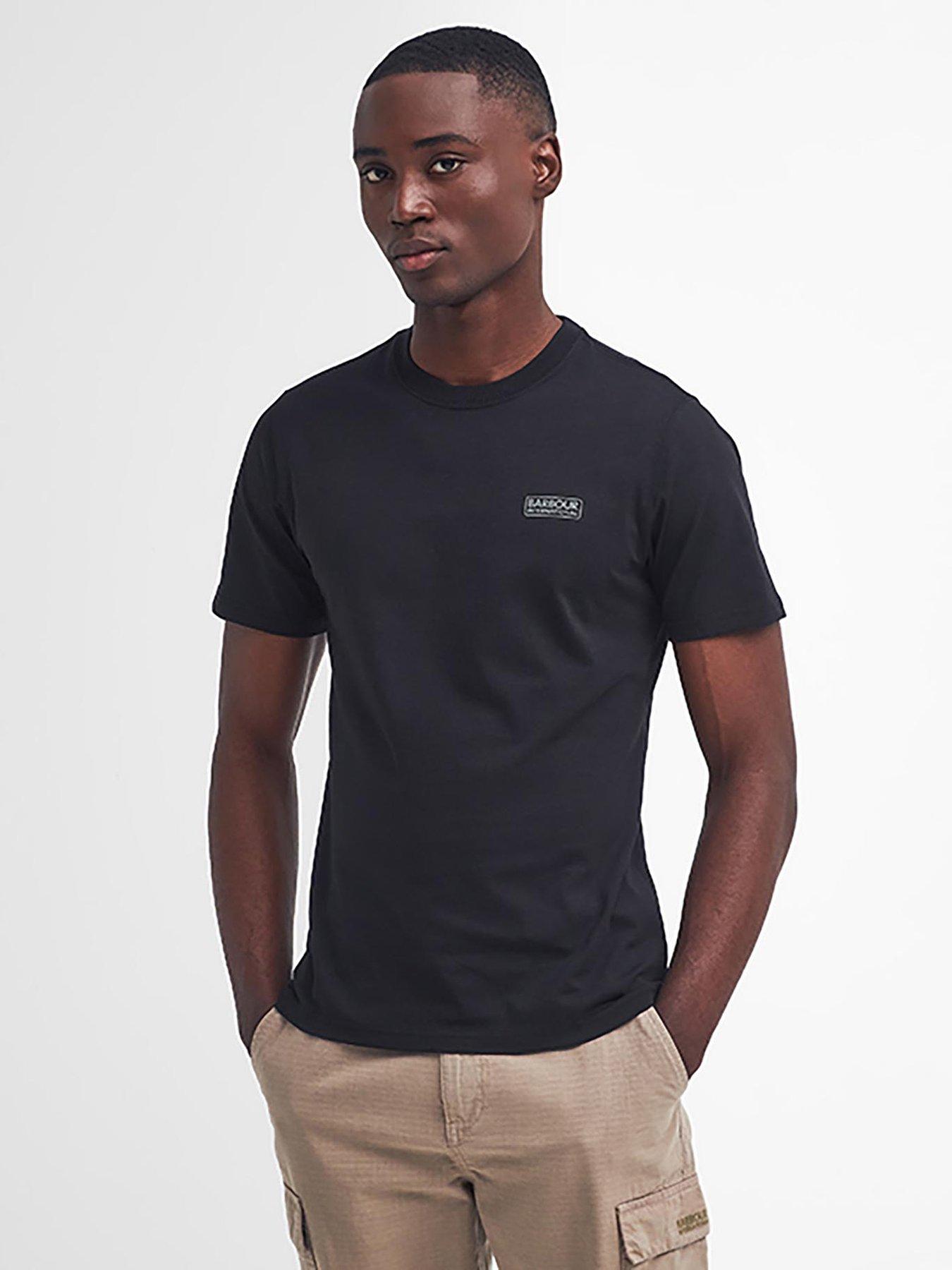 Barbour International Small Logo Slim Fit Short Sleeve T-shirt - Black