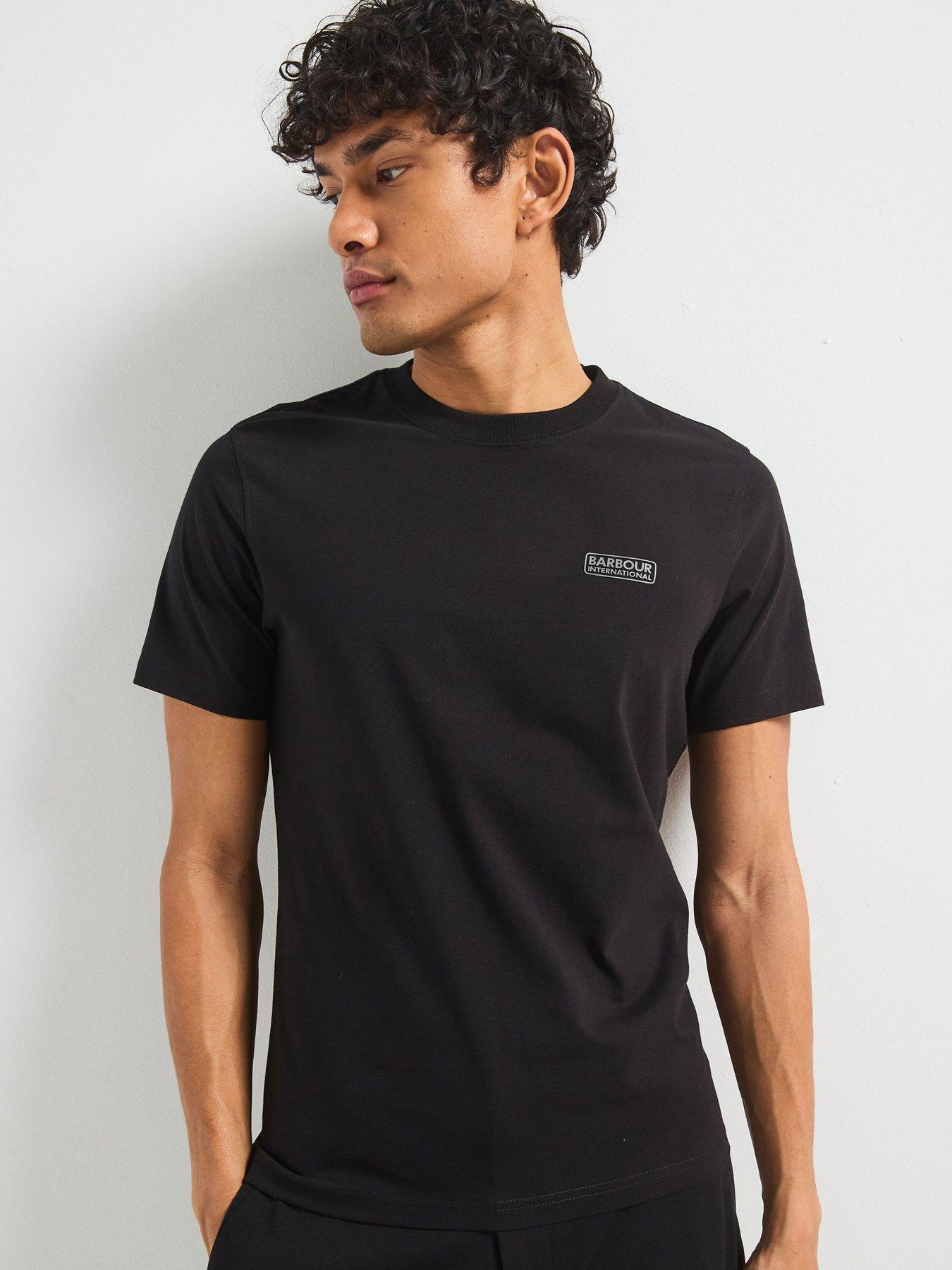 Barbour International Small Logo Slim Fit Short Sleeve T-shirt - Black