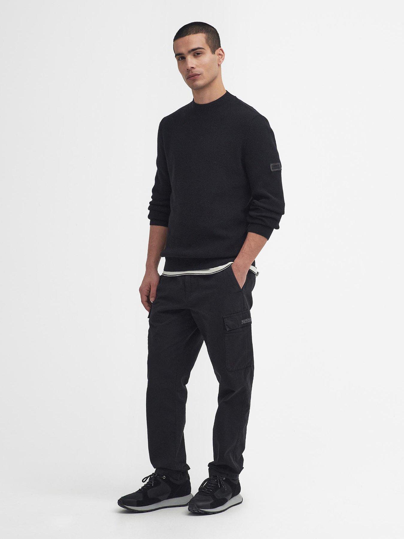 Image 3 of 6 of Barbour International Crawley Crew Knitted Jumper - Black