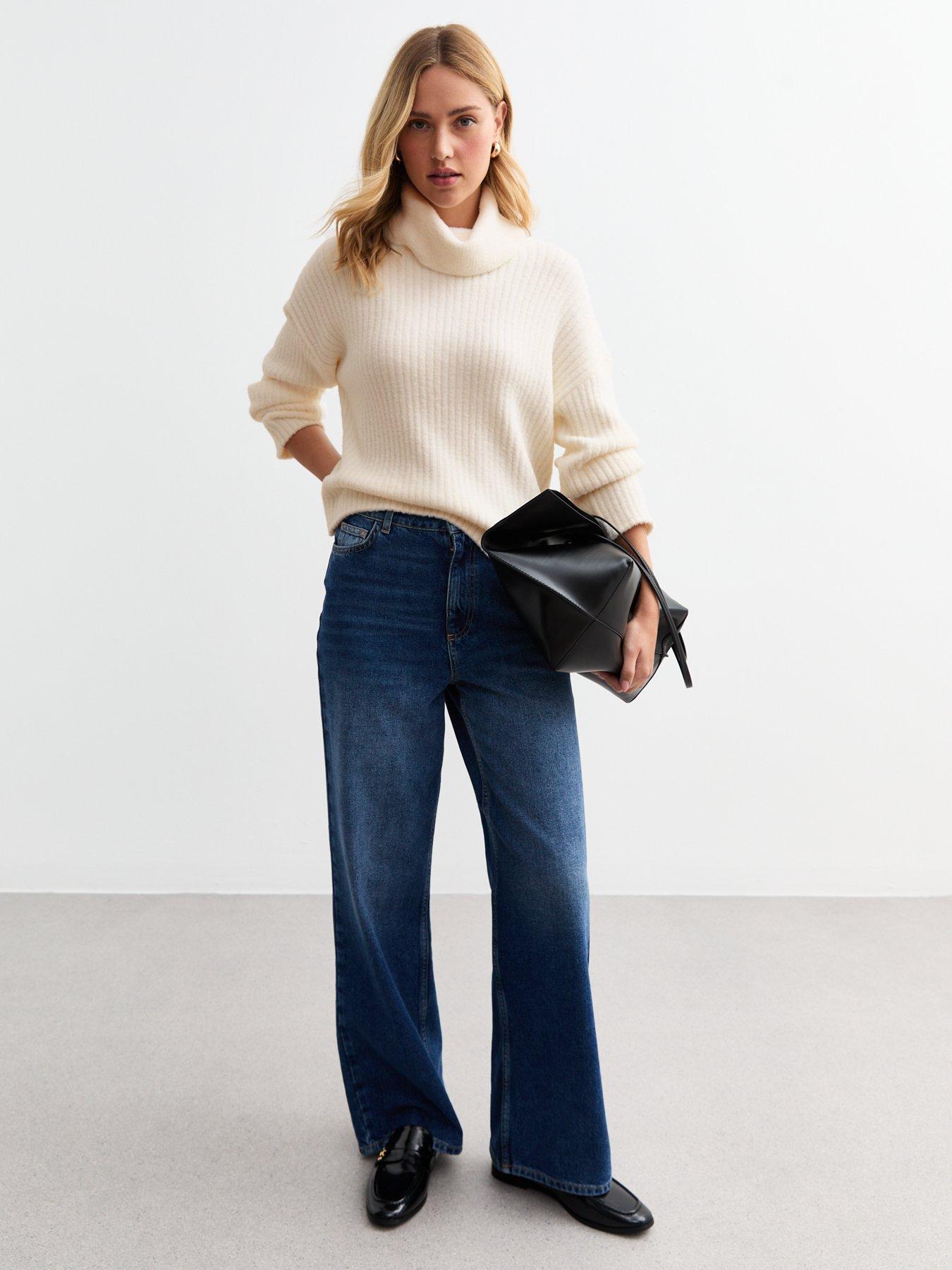 new-look-off-white-fluffy-rib-knit-roll-neck-jumperback