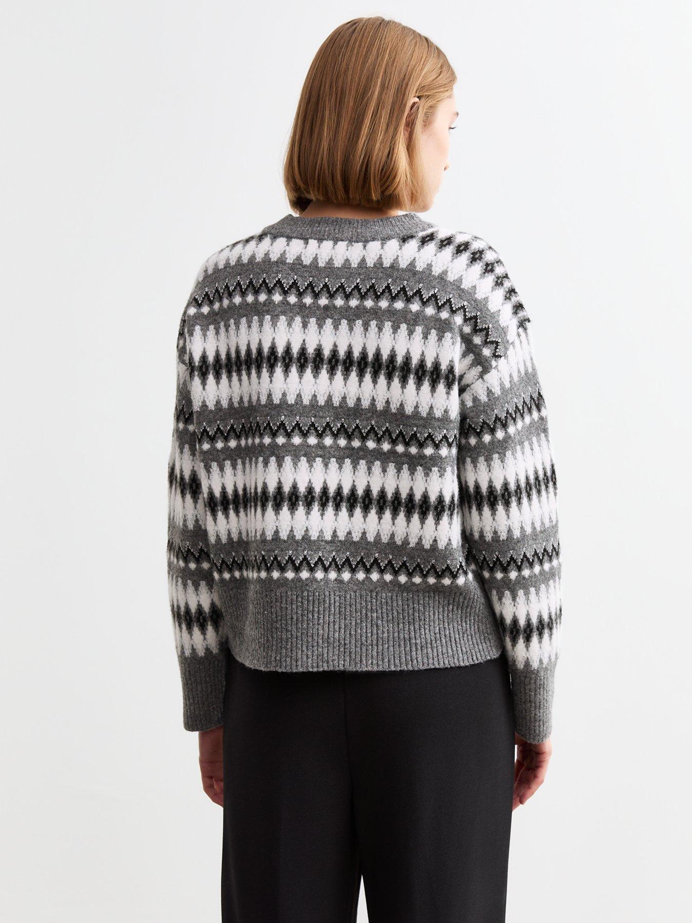 new-look-grey-christmas-pattern-knit-long-sleeve-jumperstillFront