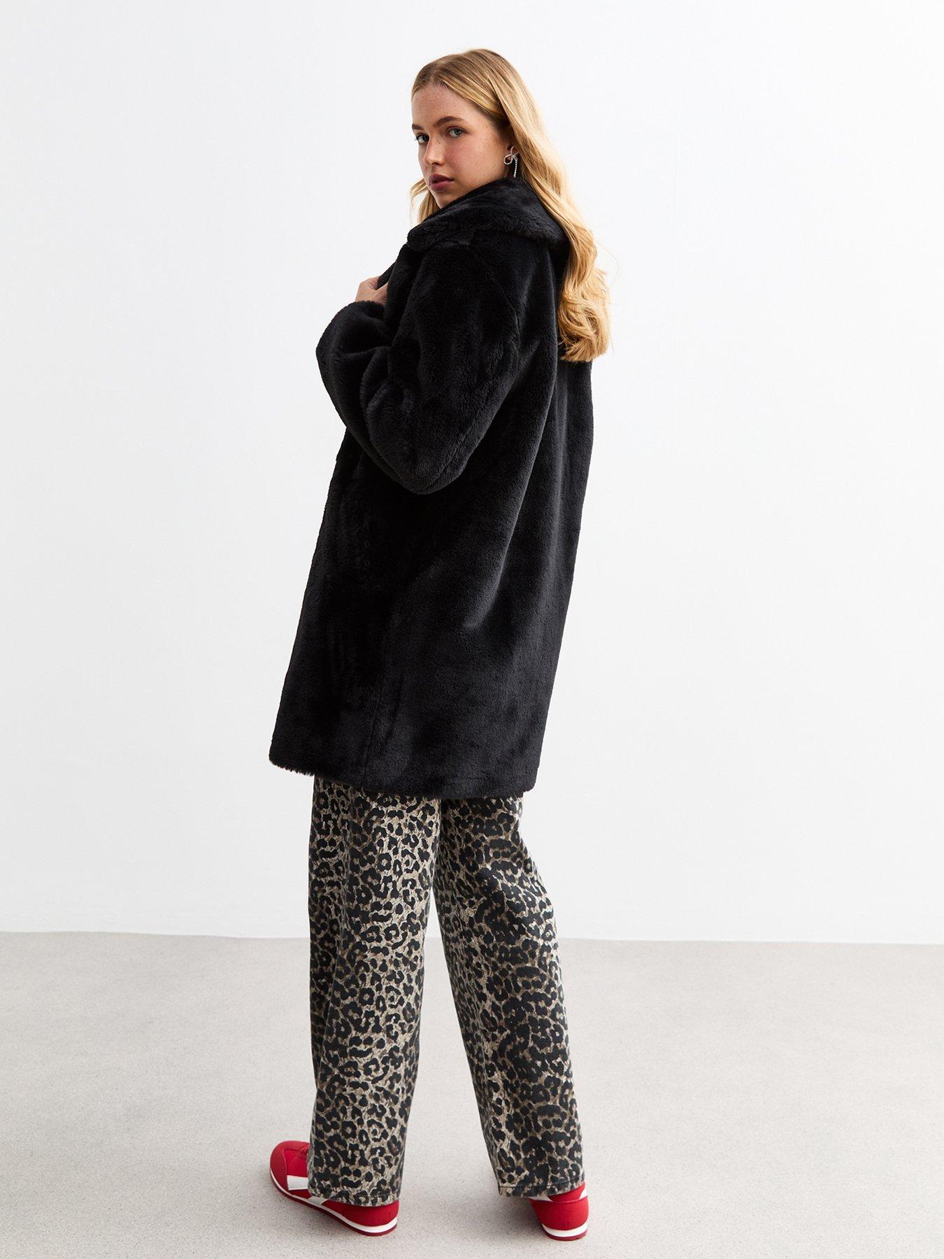 new-look-faux-fur-coat-blackstillFront