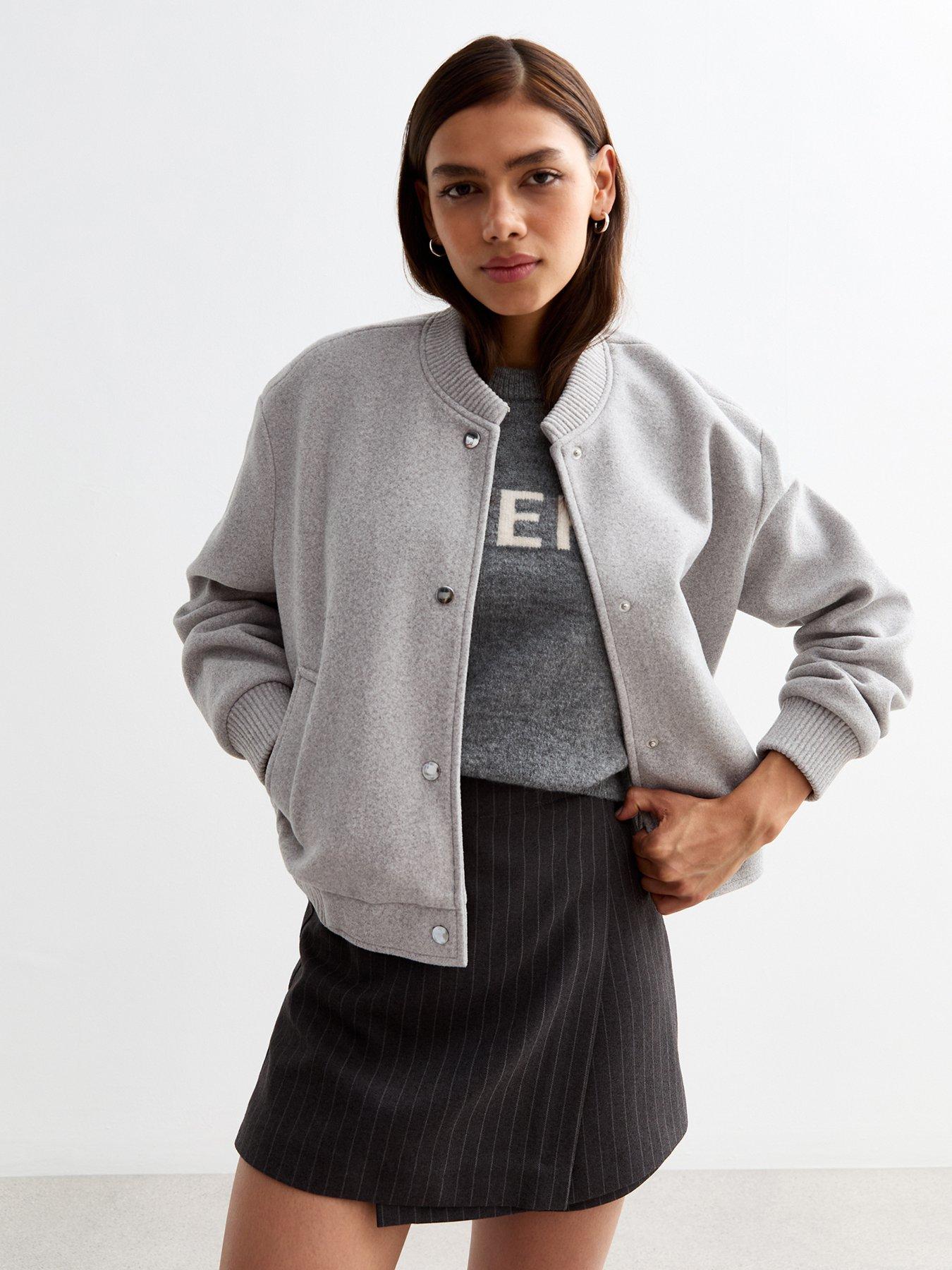 new-look-grey-brushed-crop-bomber-jacket