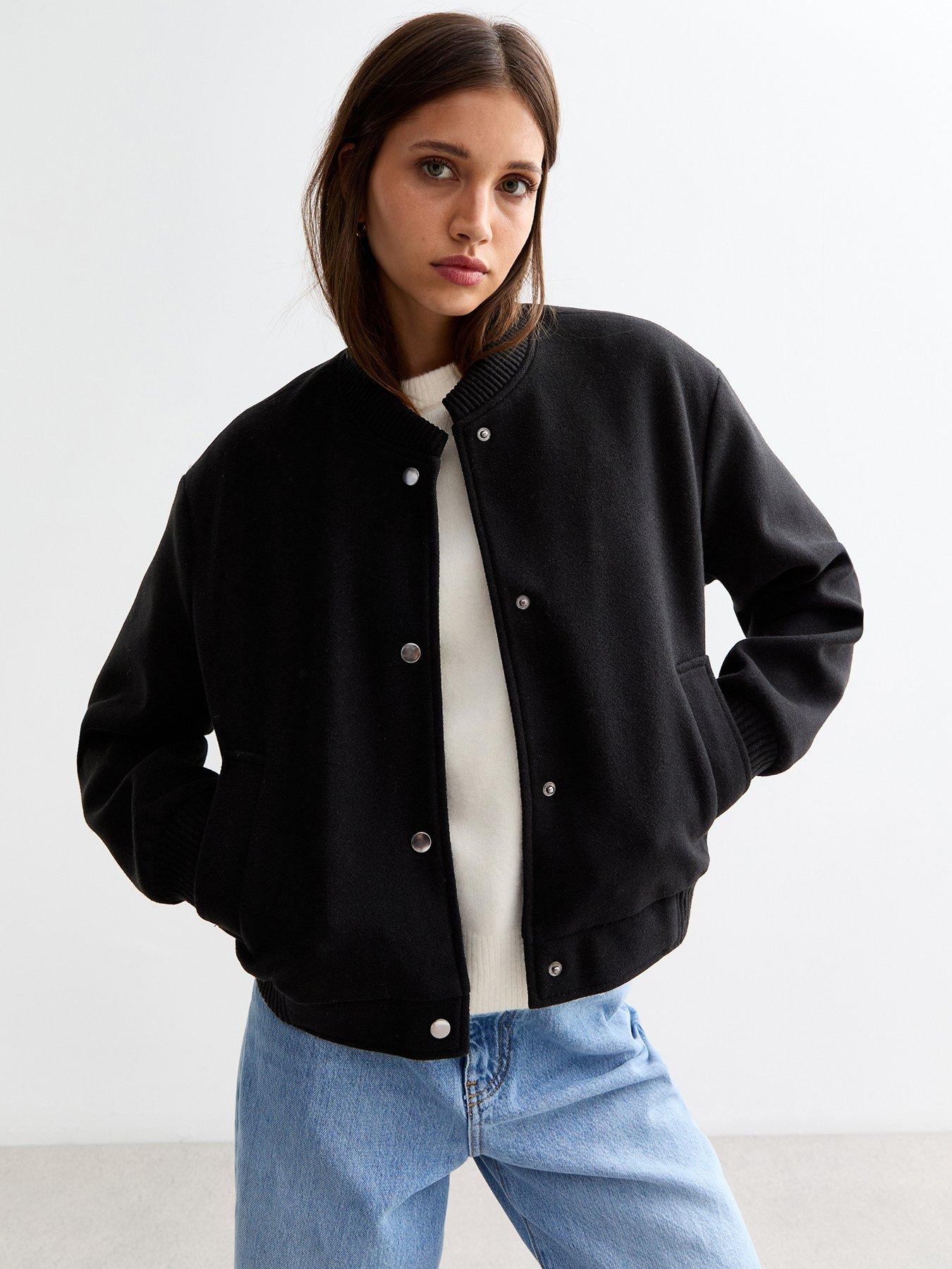 new-look-brushed-crop-bomber-jacket-blackfront