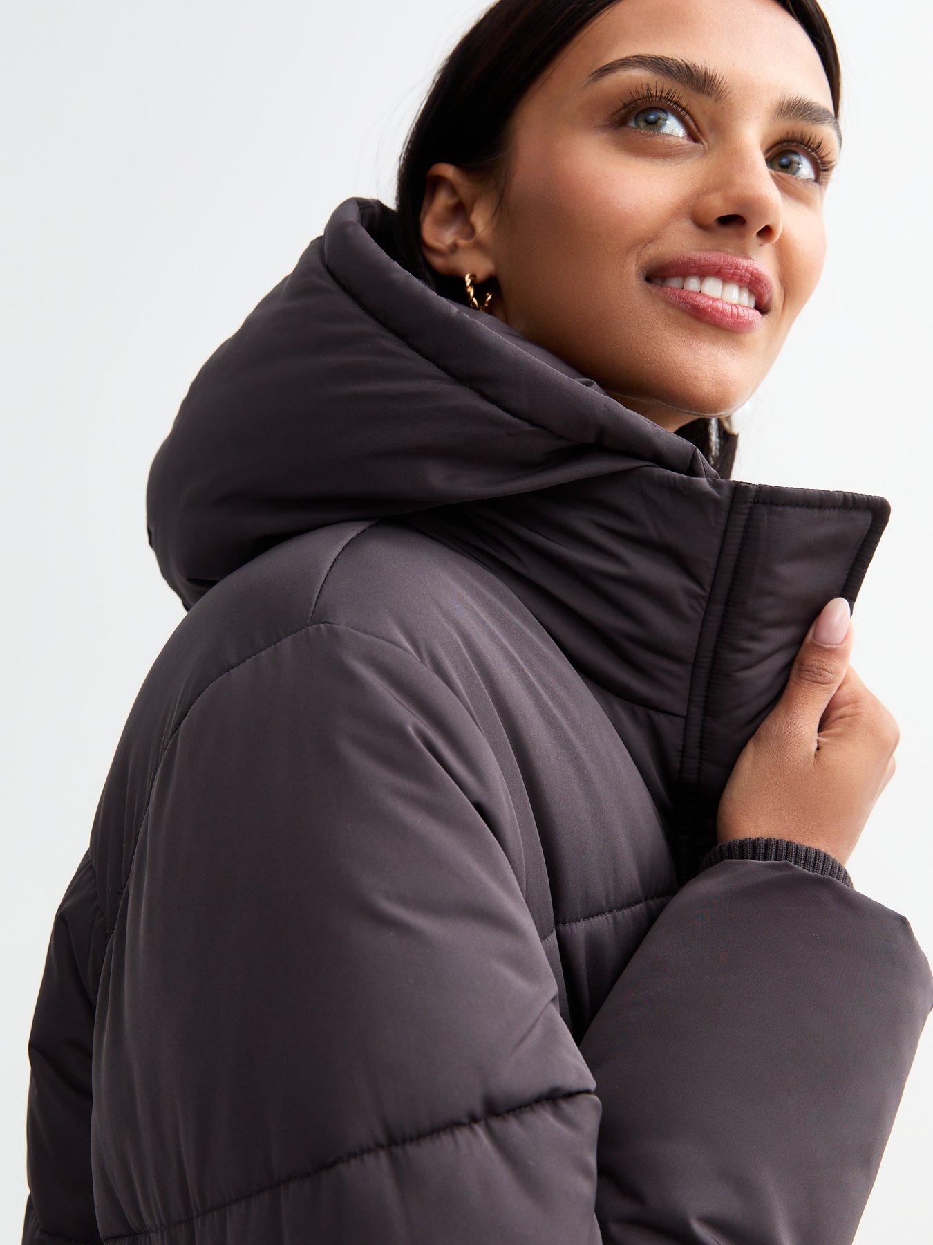 new-look-grey-hooded-longline-puffer-coatoutfit