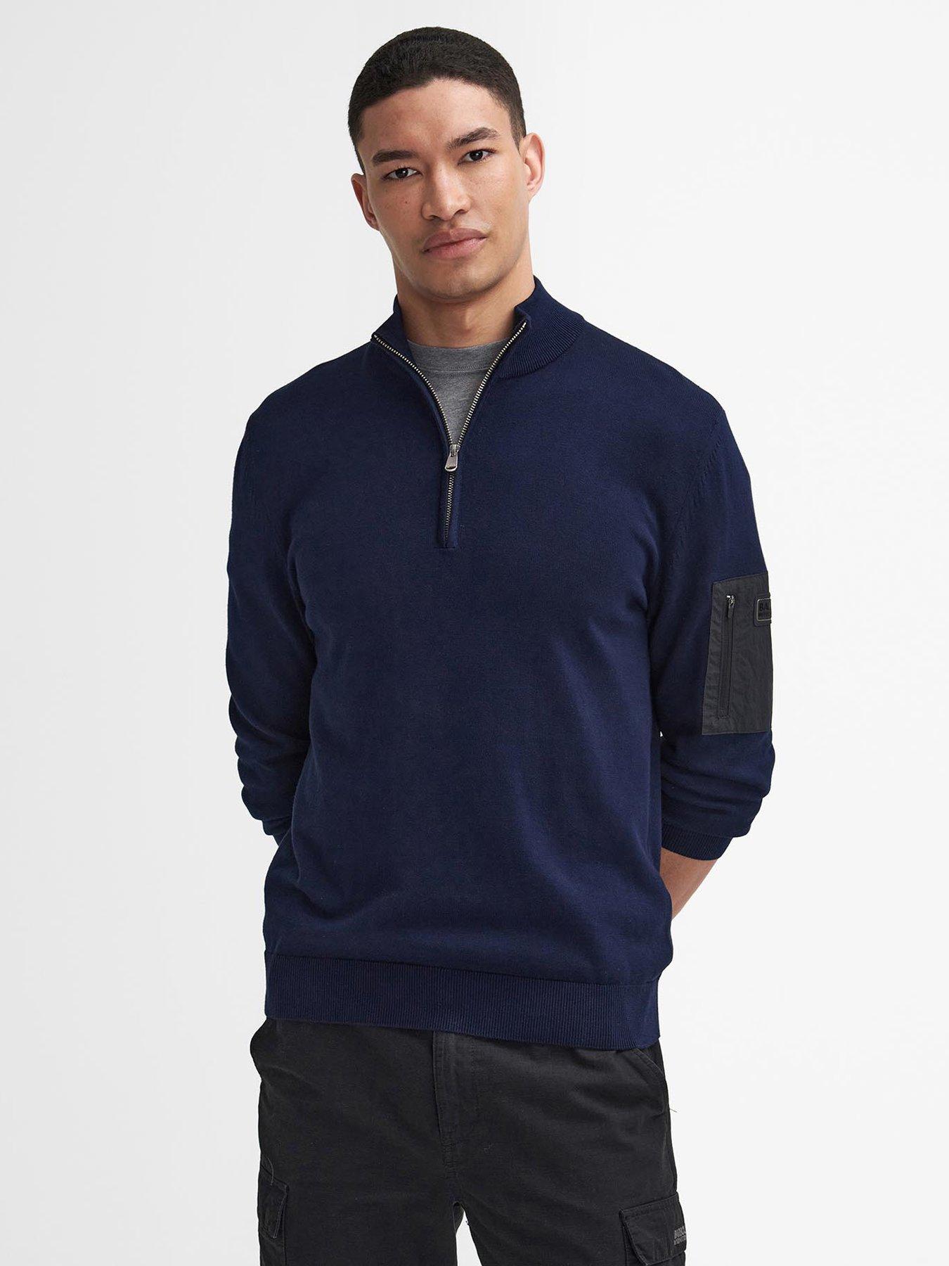Barbour international half zip jumper hotsell