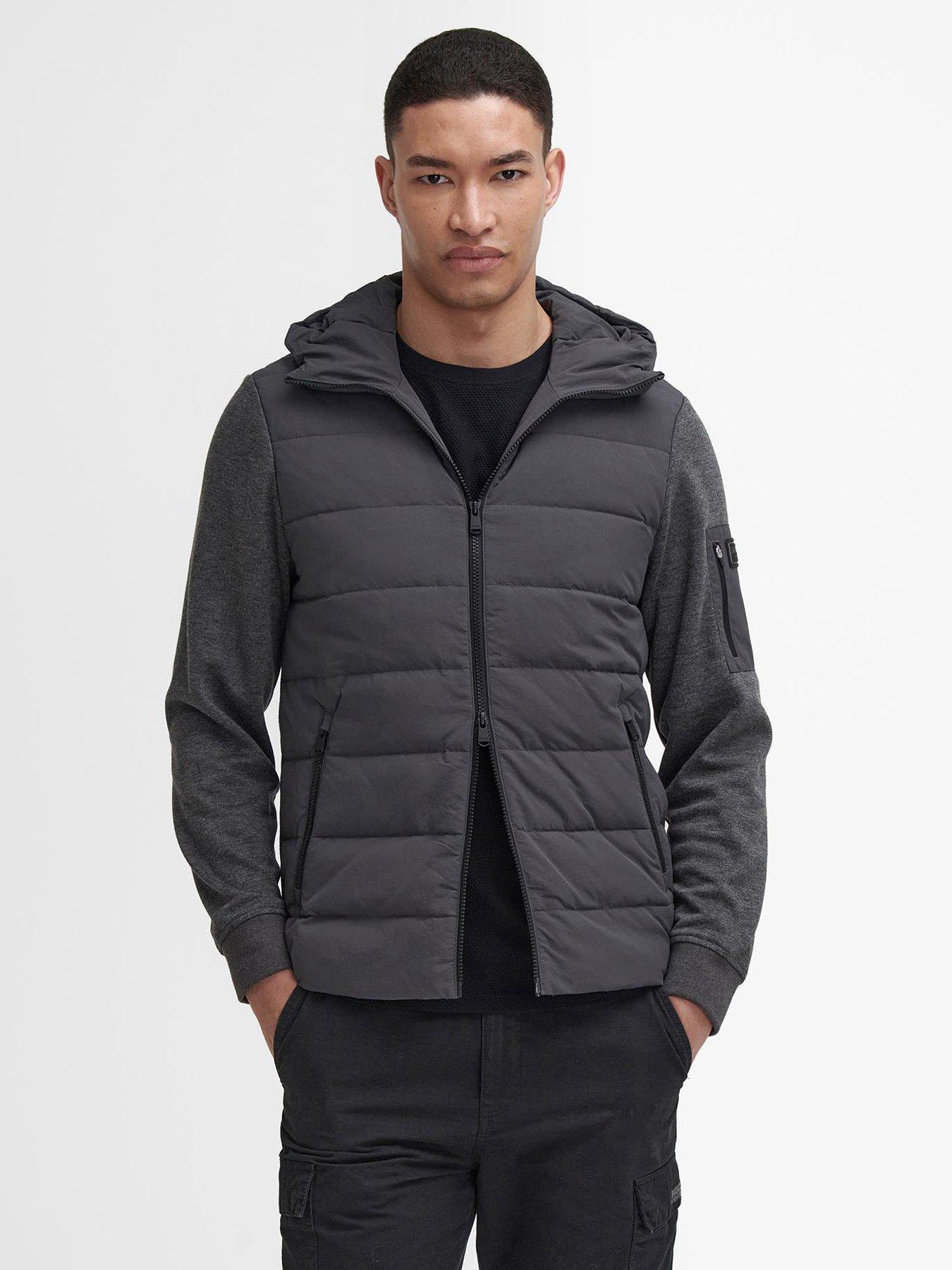 Stanley Hooded Quilted Hybrid Jacket Grey