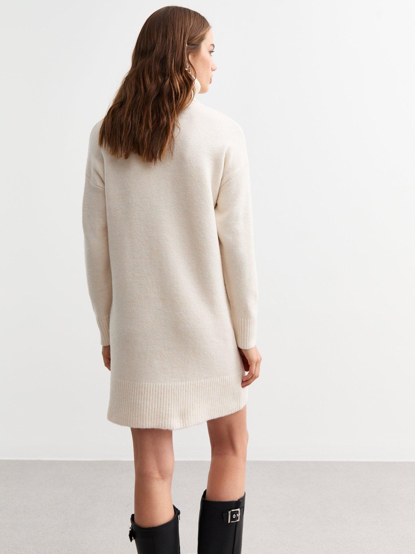 new-look-knit-roll-neck-mini-jumper-dress-creamstillFront