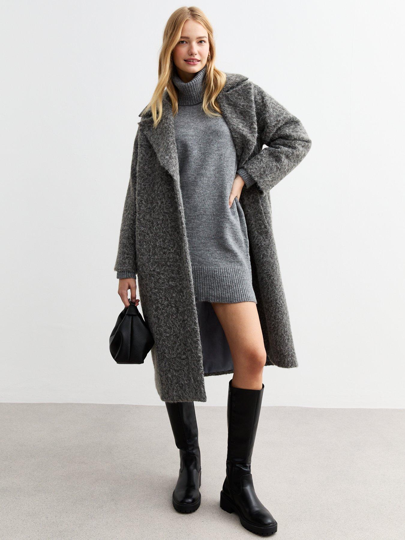 new-look-knit-roll-neck-mini-jumper-dress-greyback