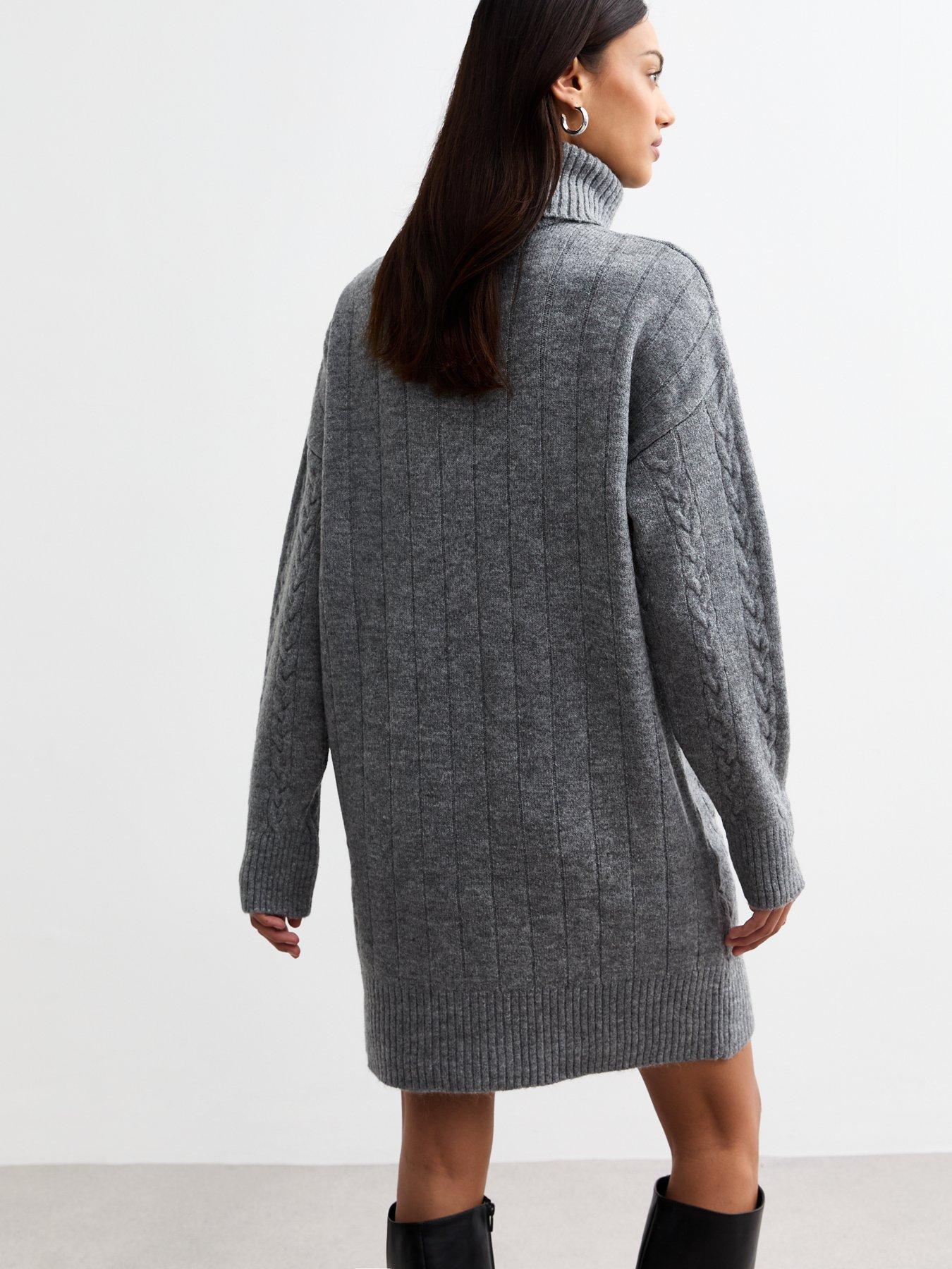 new-look-cable-roll-neck-knit-mini-dress-greystillFront