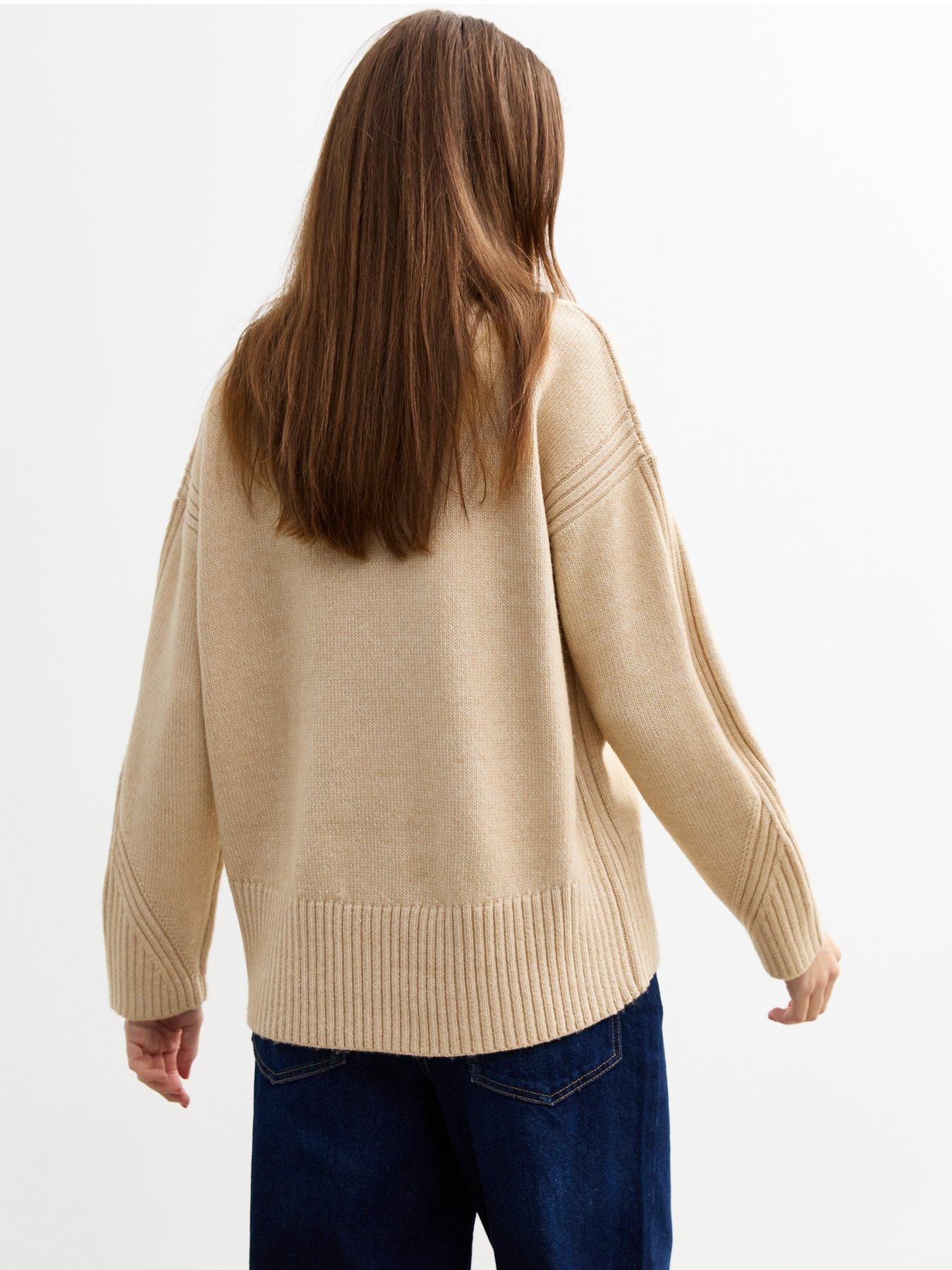 new-look-cream-knitted-oversized-stand-neck-jumperstillFront