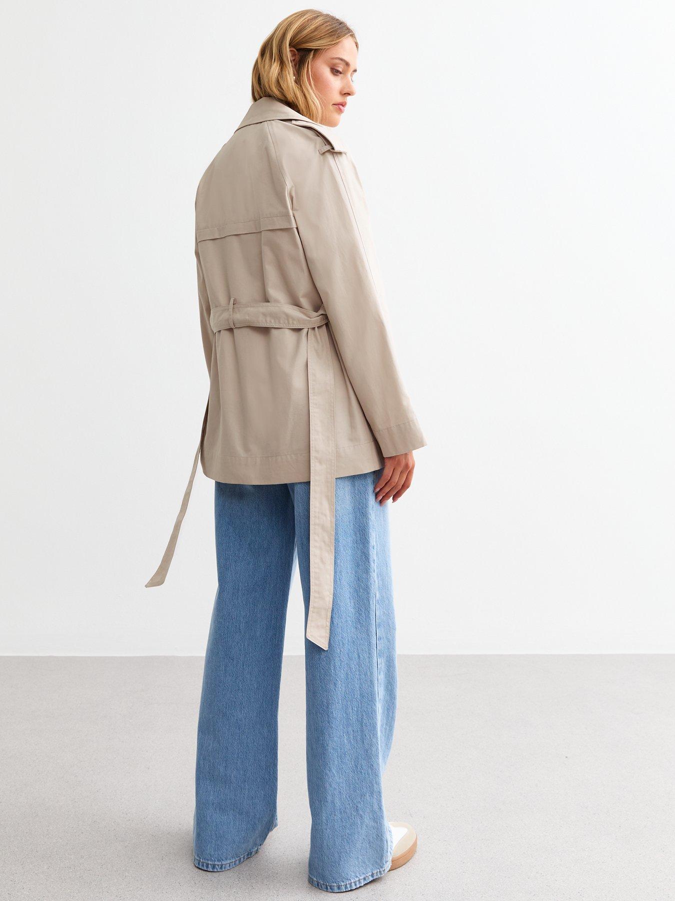 new-look-stone-belted-cotton-short-trench-coatstillFront