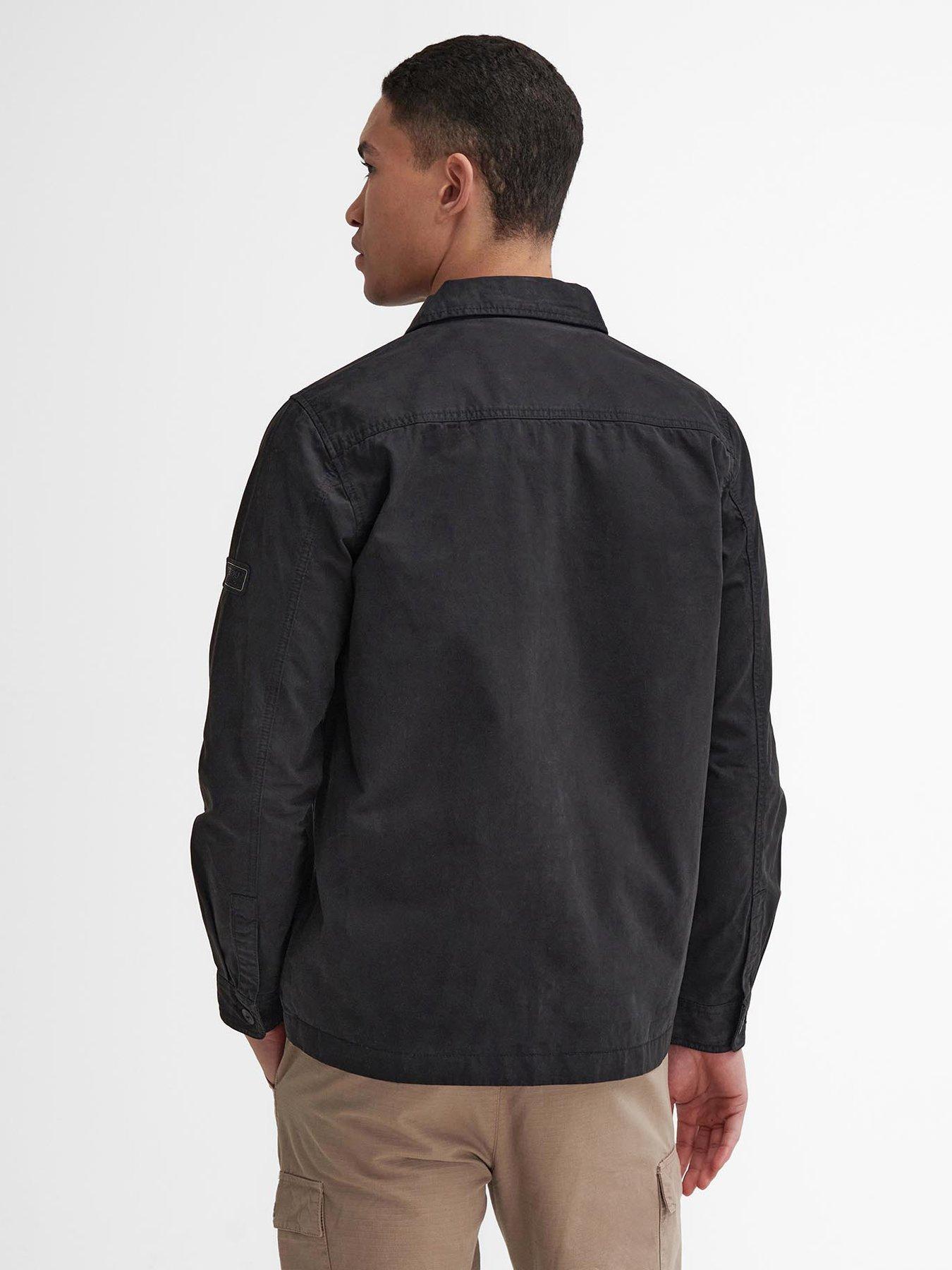 Image 2 of 6 of Barbour International Arlo Button Pocket Overshirt - Black